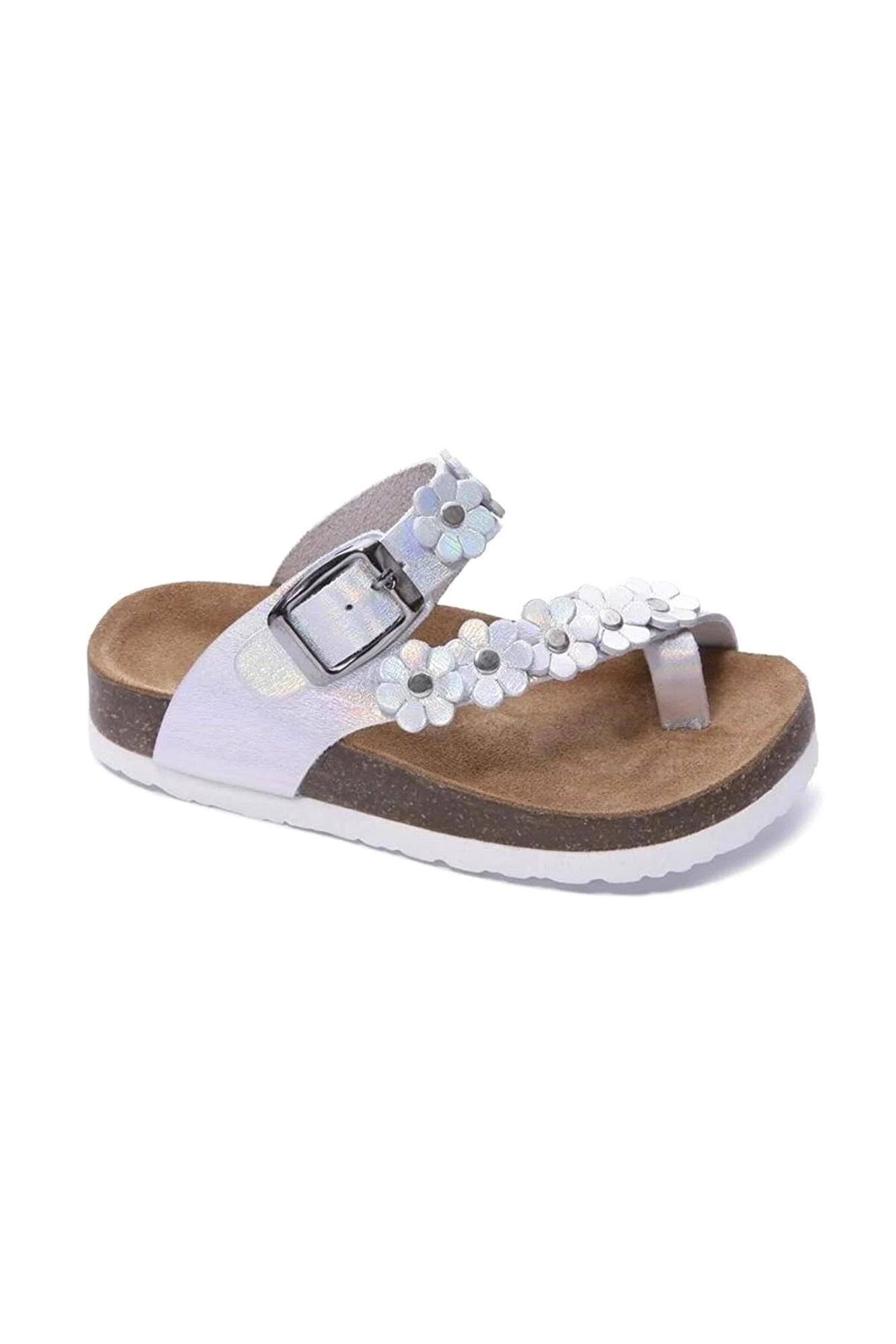 Sanbe Kız Çocuk 512 V 2011 Deri Sandalet Hologram 23Y0040
