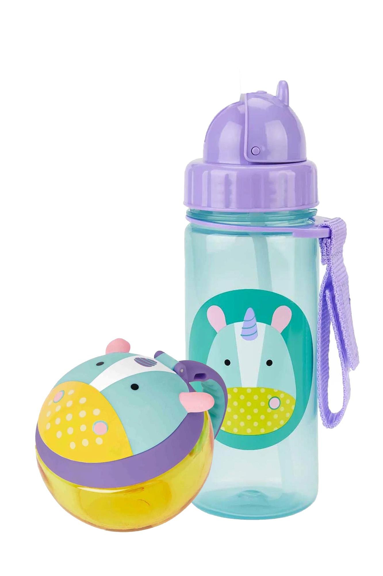 Skip Hop Zoo Beslenme Seti Unicorn Pipetli Suluk - Çerez Kabı