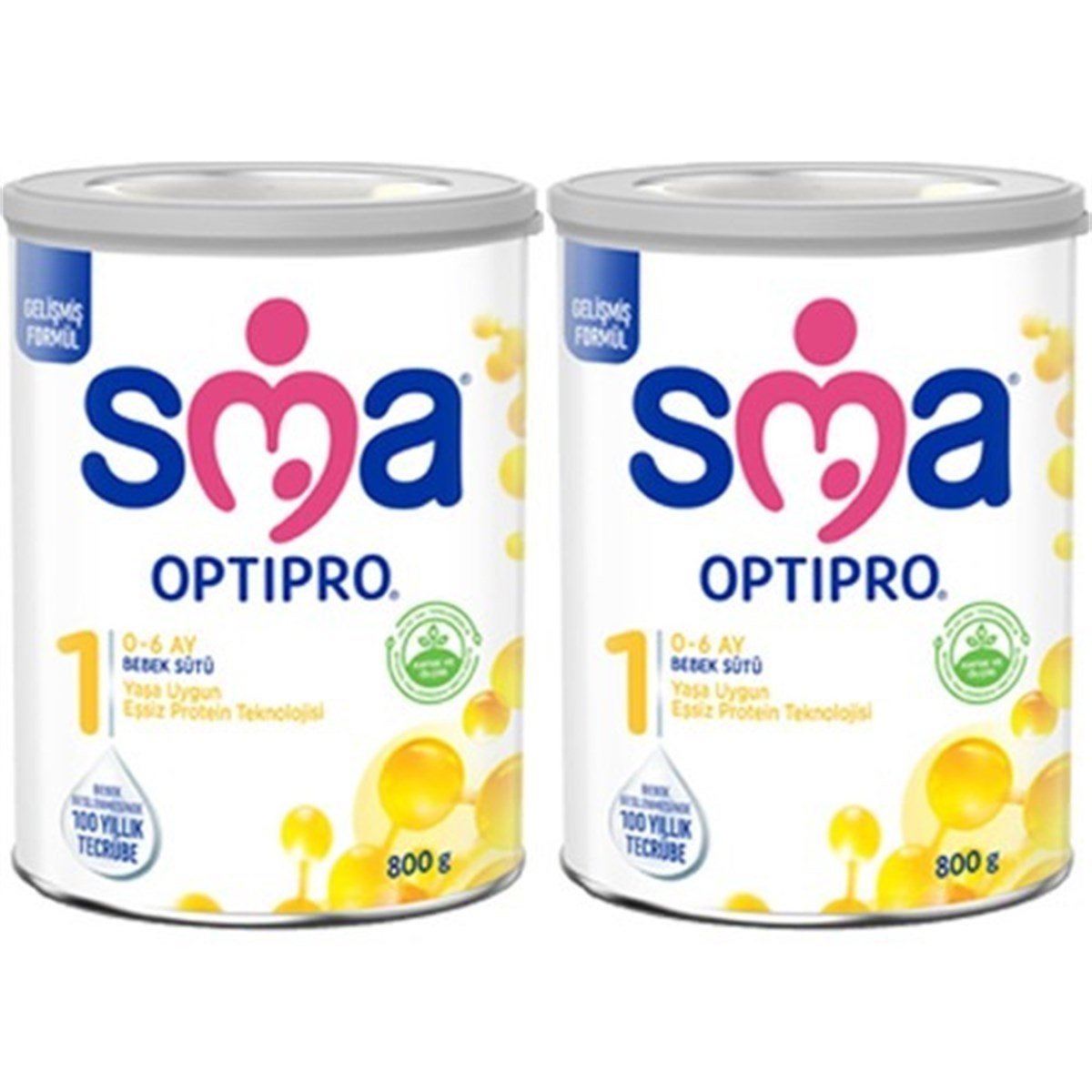SMA Optipro 1 Probiyotik Bebek Sütü 800 gr 2 Adet