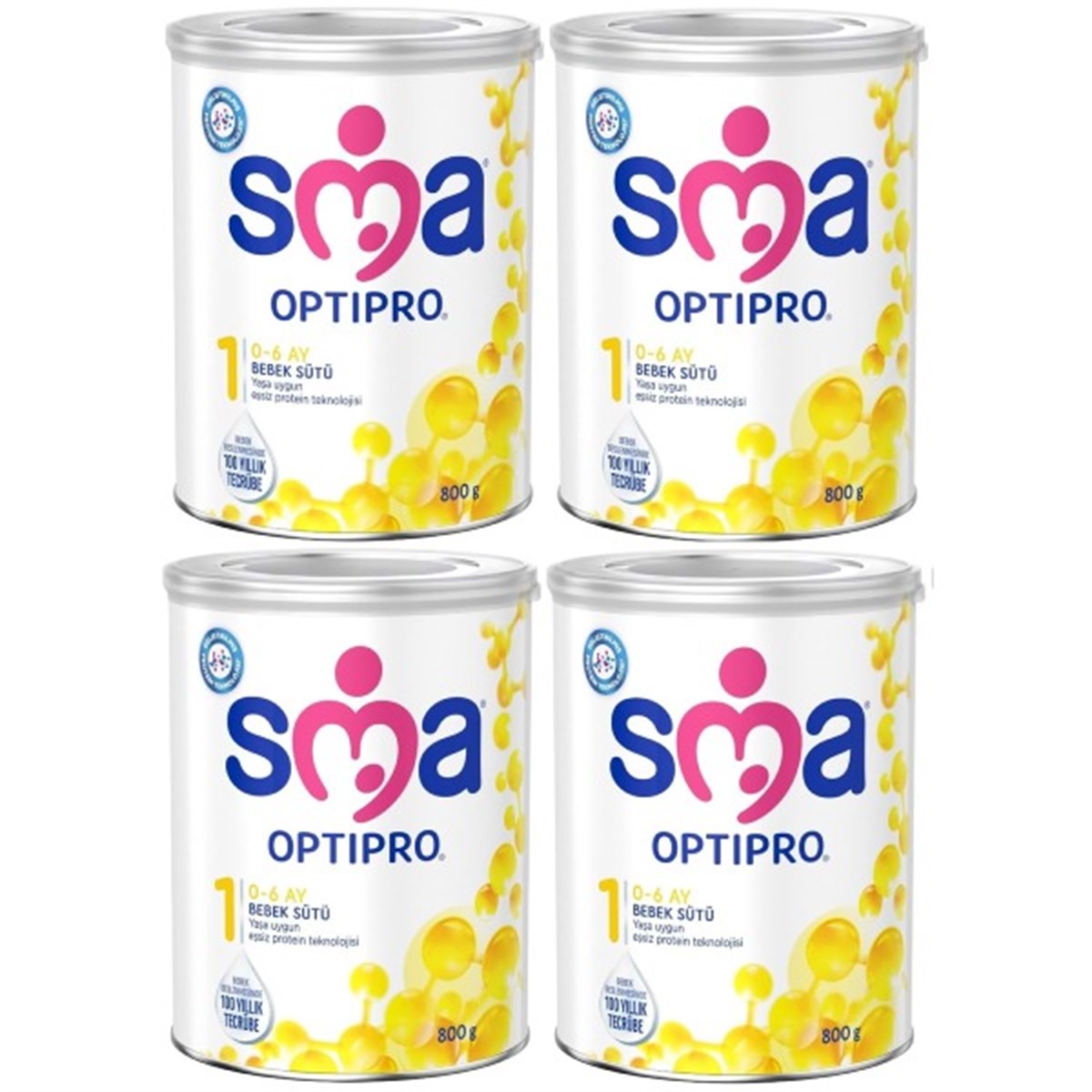 SMA Optipro 1 Probiyotik Bebek Sütü 800 gr 4 Adet
