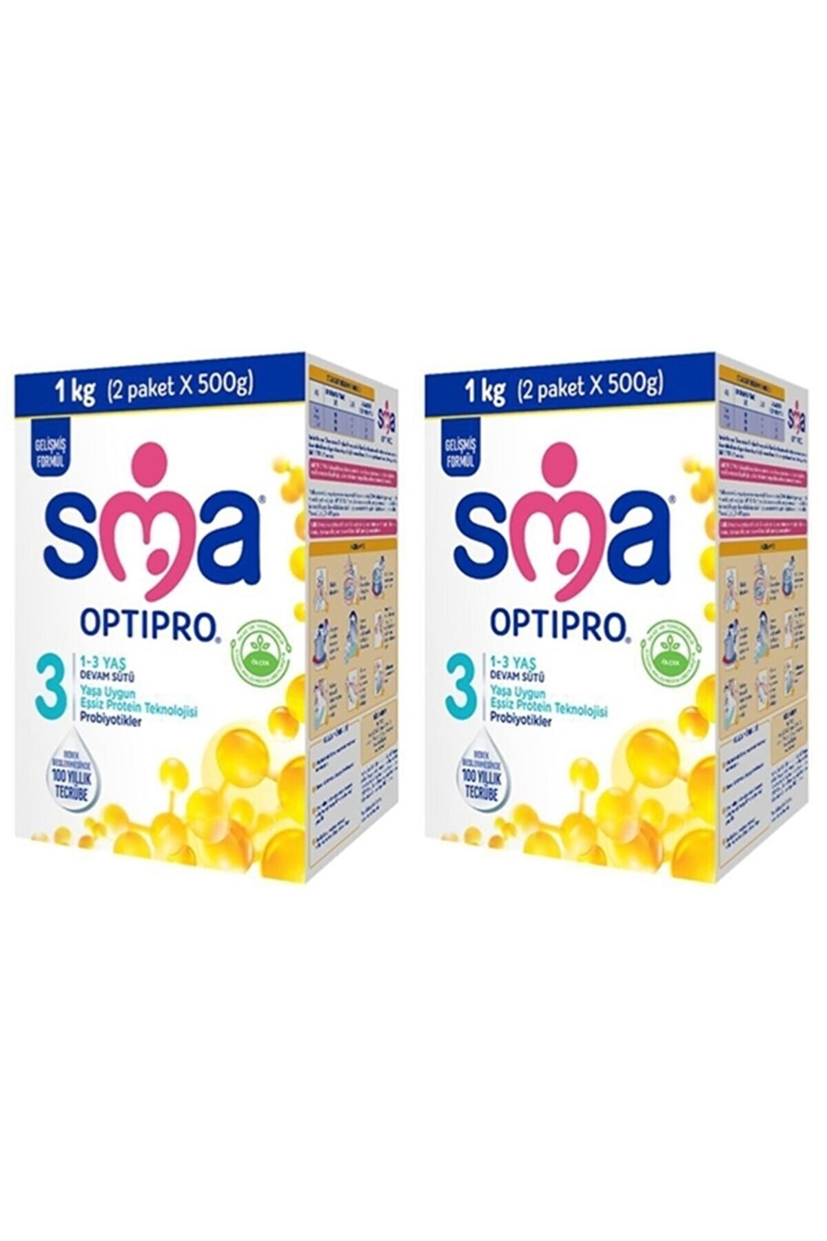 SMA Optipro 3 Probiyotik Devam Sütü 1000 gr 2 Adet