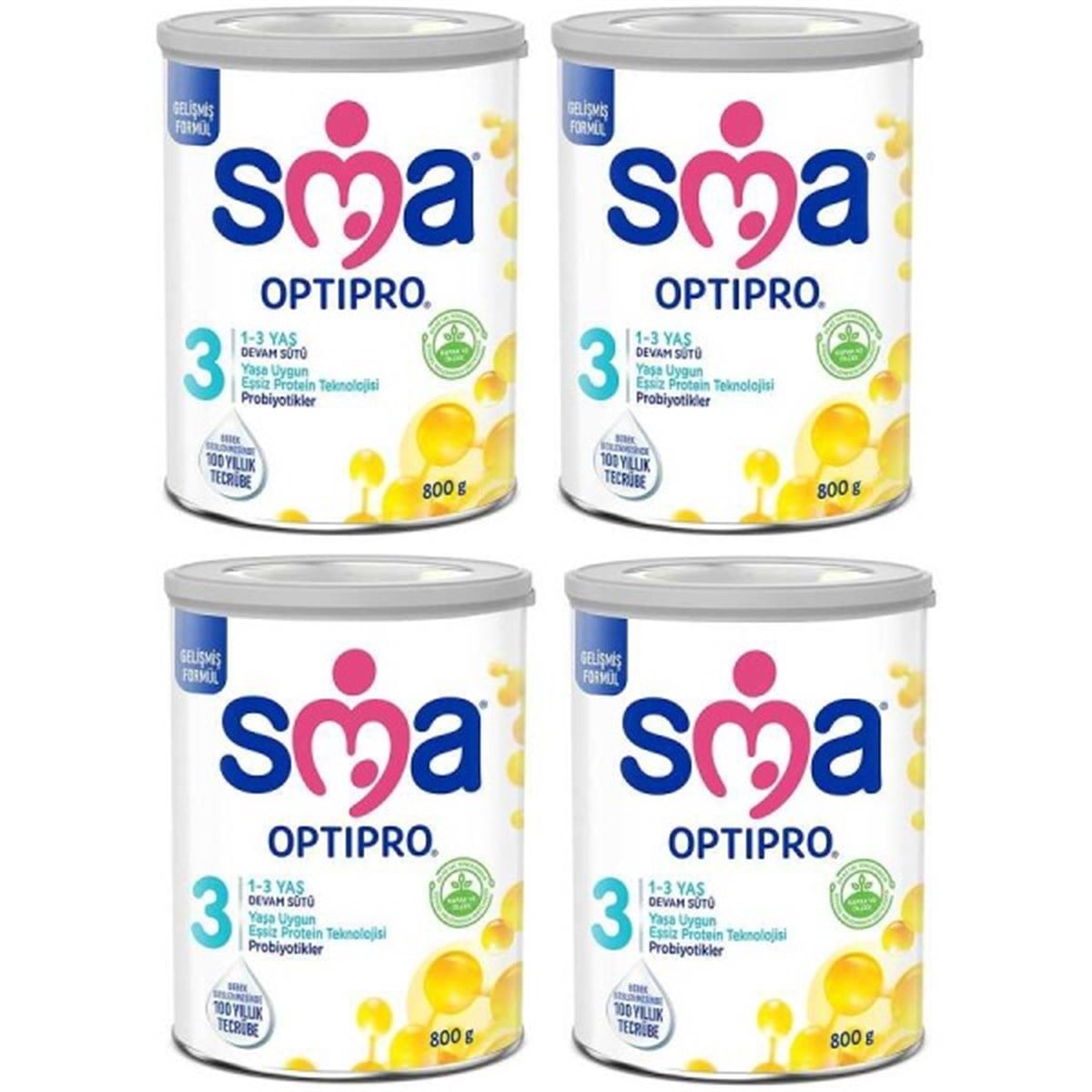 SMA Optipro 3 Probiyotik Devam Sütü 800 gr 4 Adet