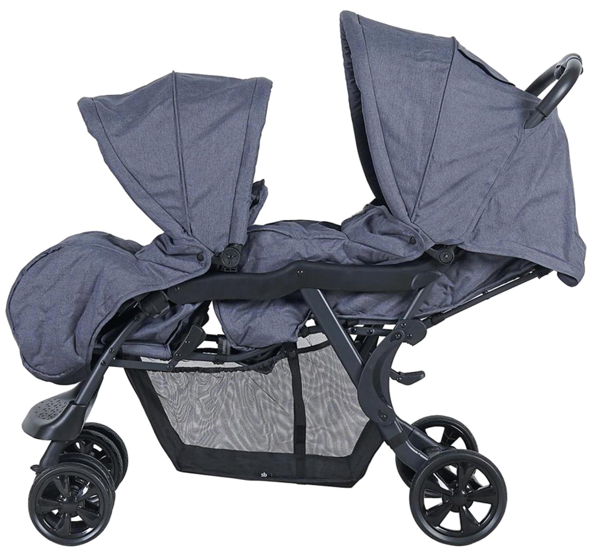 Sunny Baby Arwen İkiz Bebek Arabası Füme 9032