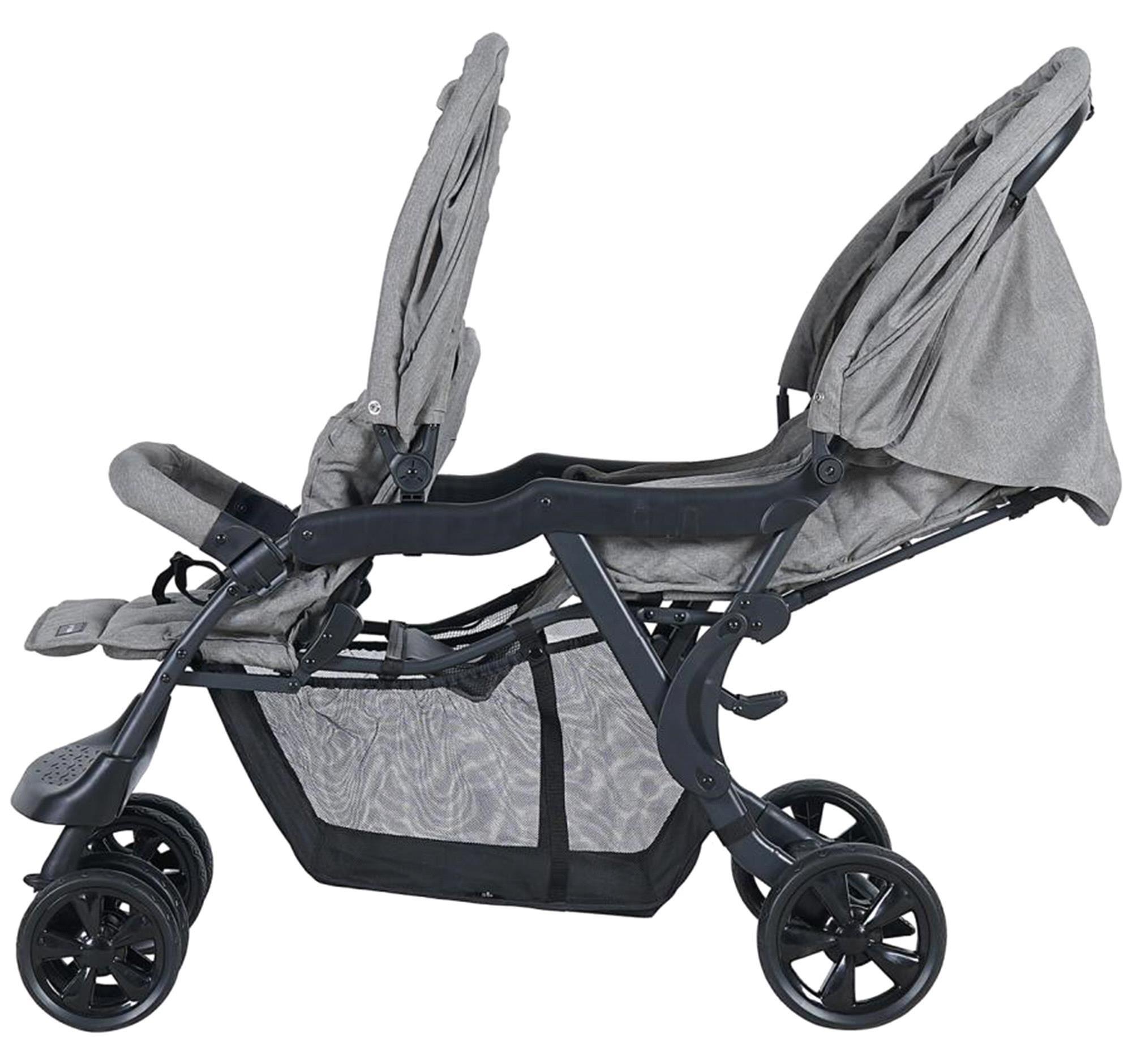 Sunny Baby Arwen İkiz Bebek Arabası Gri 9032
