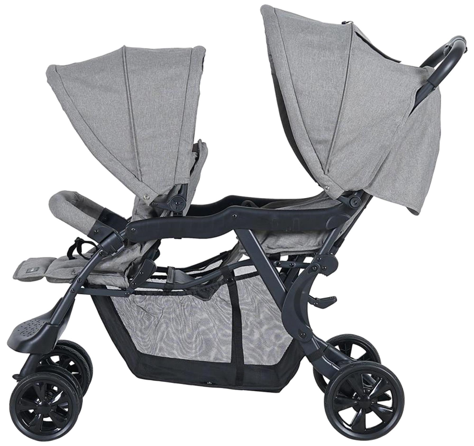 Sunny Baby Arwen İkiz Bebek Arabası Gri 9032