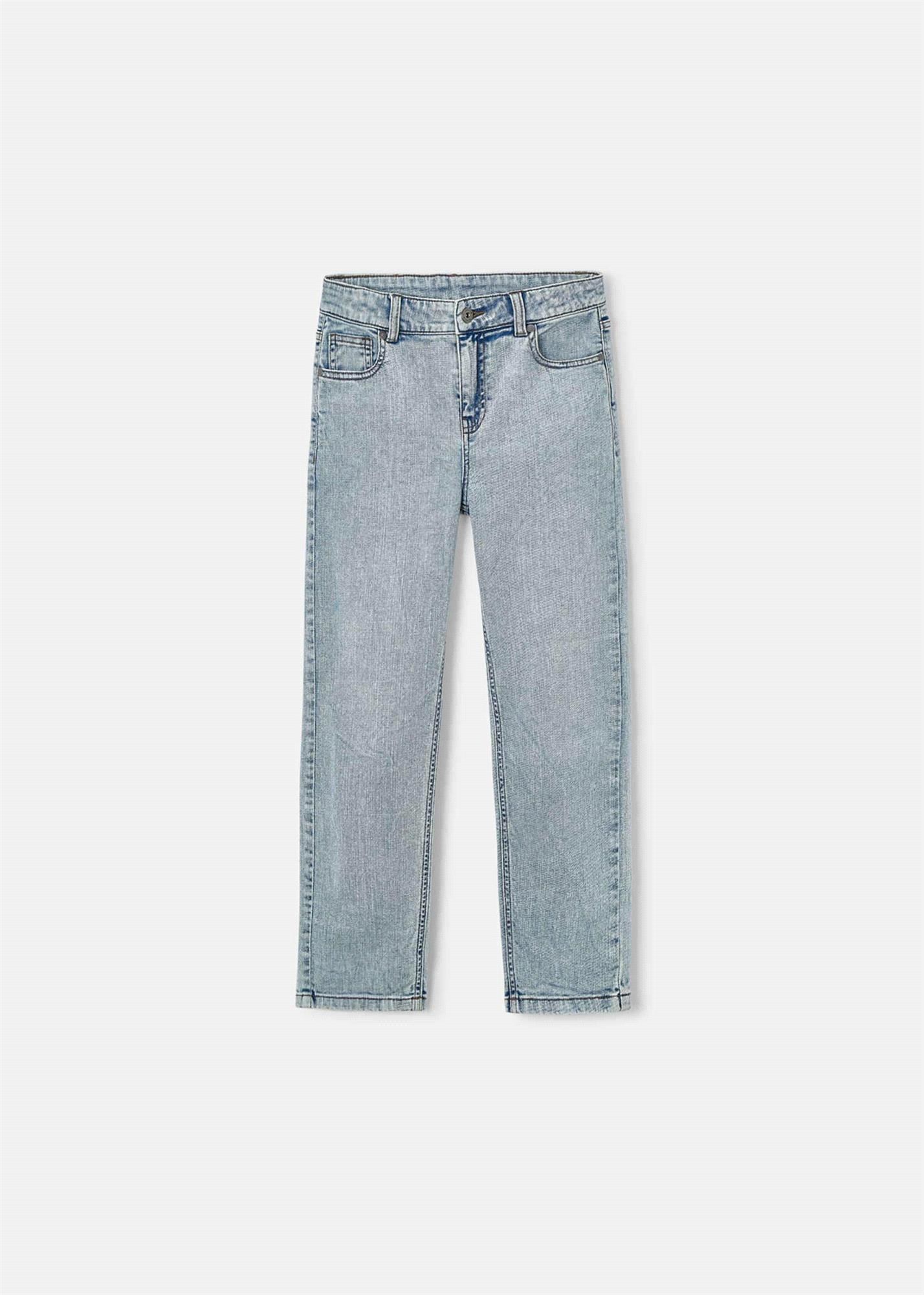The Boston Kids Erkek Çocuk Geniş Paçalı Kot Pantolon Mavi 6575