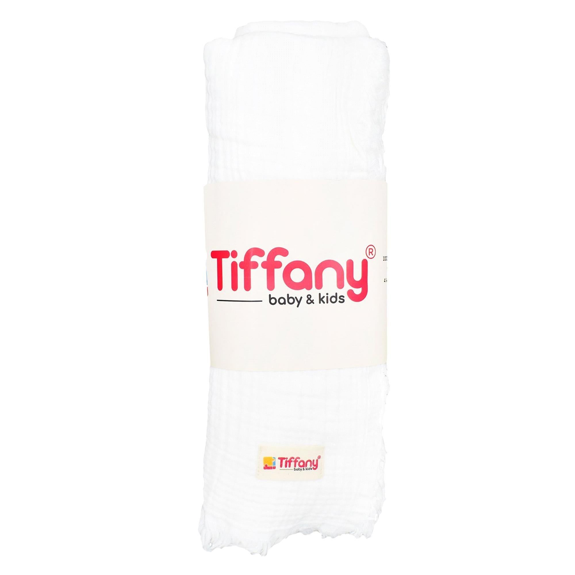 Tiffany Baby 4 Kat Müslin Bebek Battaniyesi 120*120 Ekru 80080