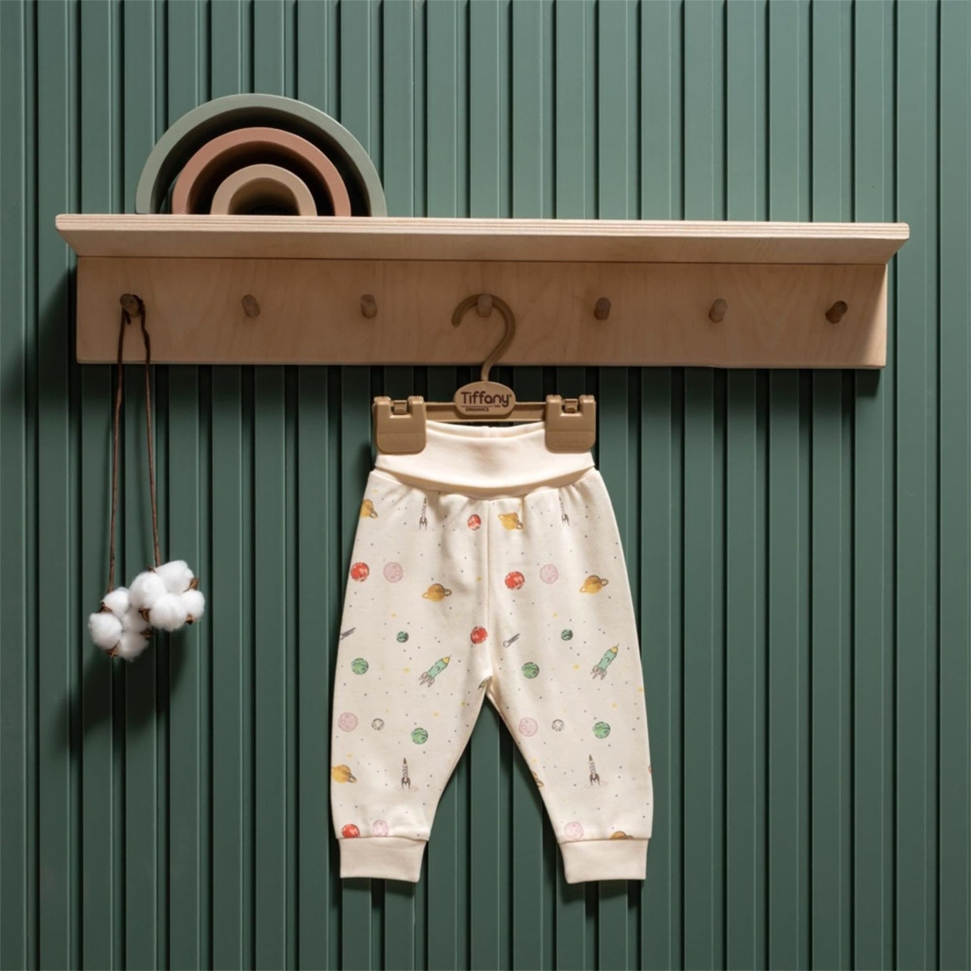 Tiffany Baby Bebek Organik Space Theme Patiksiz Alt Ekru 44006 