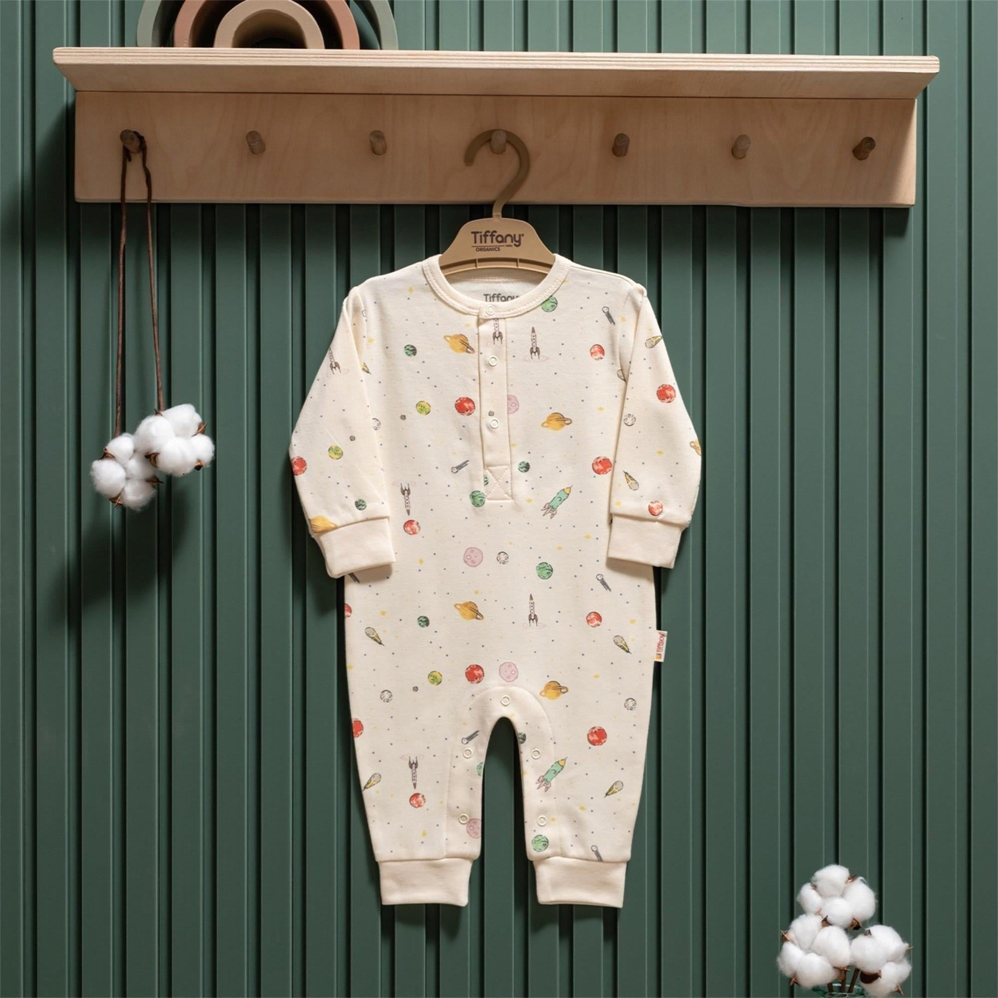 Tiffany Baby Bebek Organik Space Theme Tulum  Ekru 44004