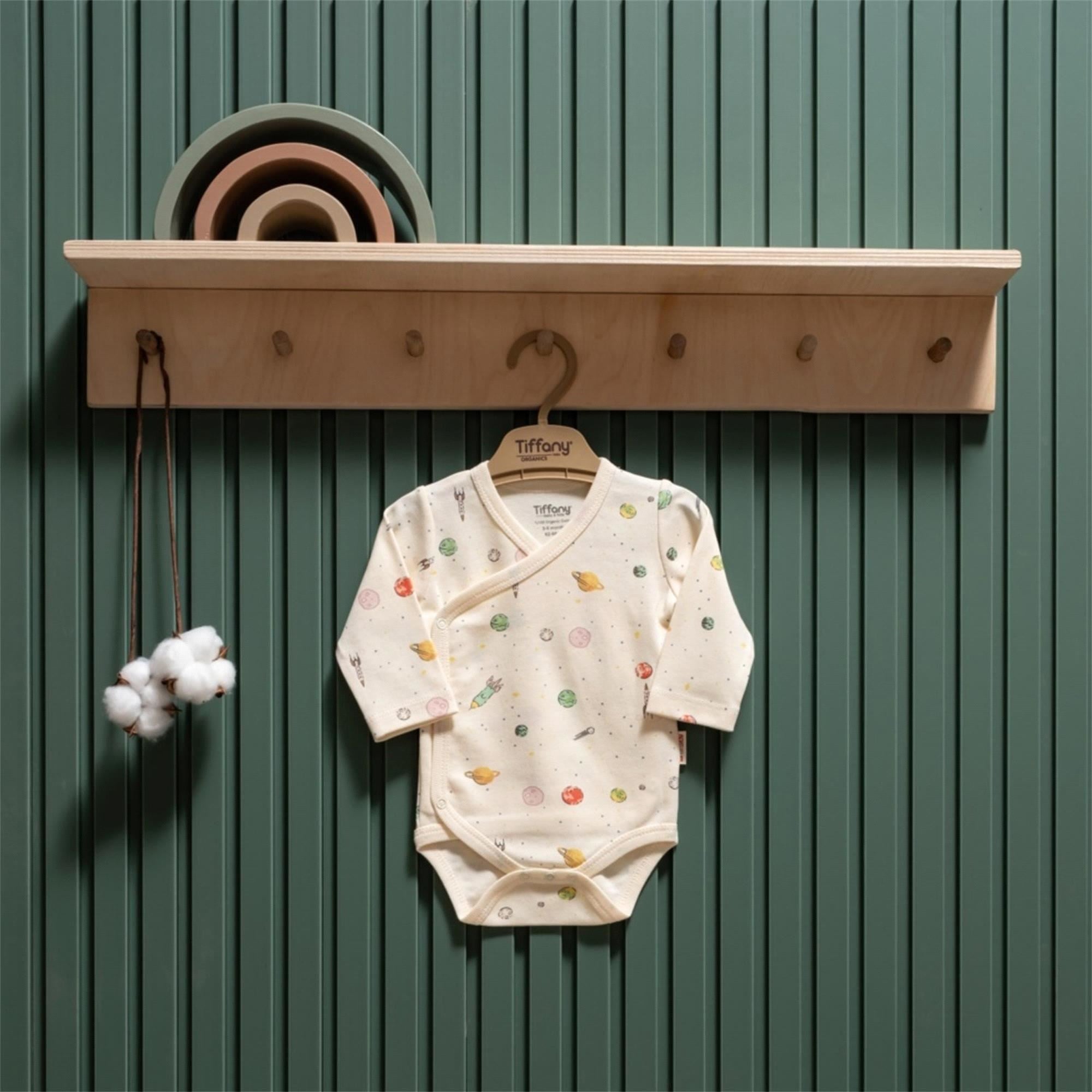 Tiffany Baby Bebek Organik Space Theme Kruvaze Badi Ekru 44022