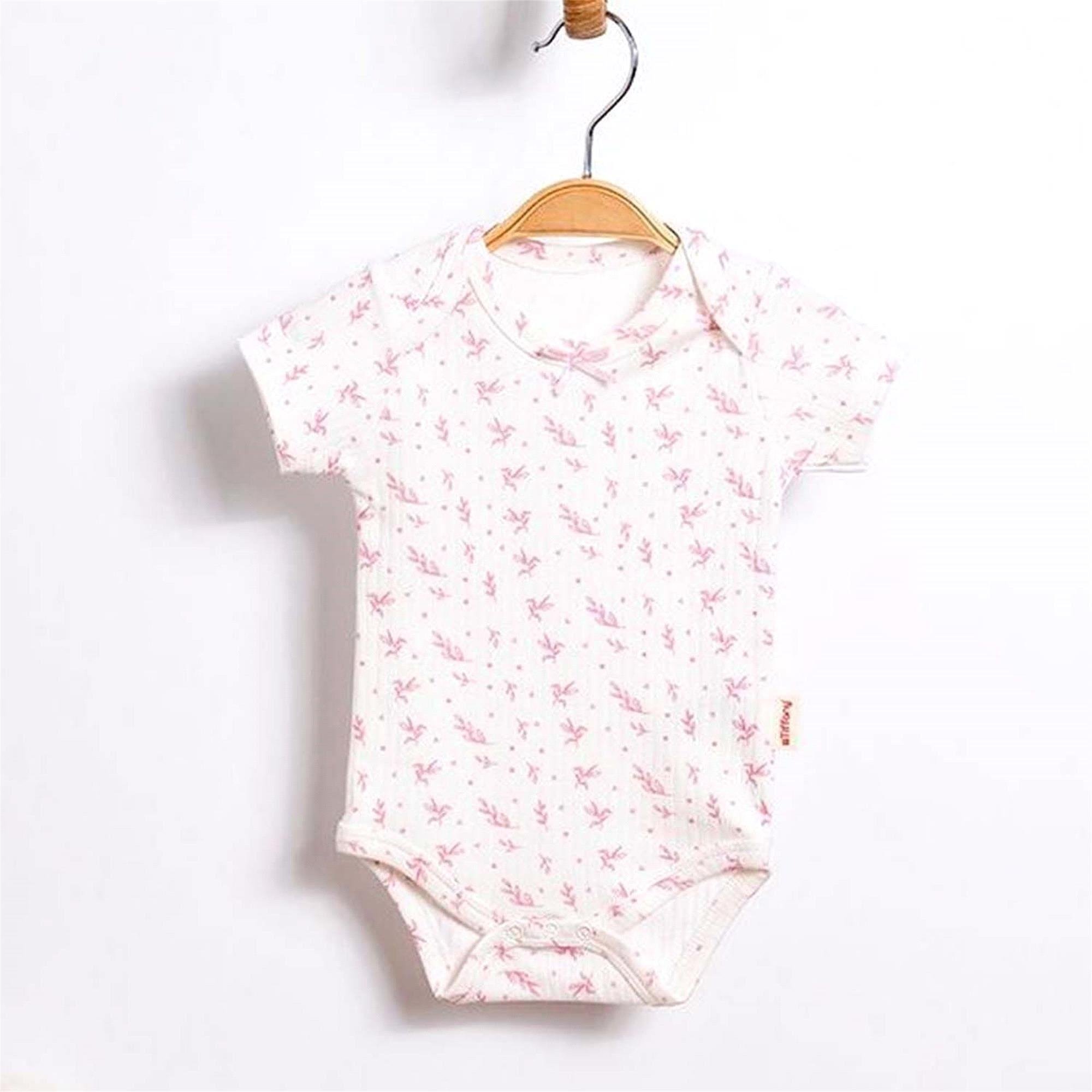 Tiffany Baby Kız Bebek Wildflowers Theme Yarım Kol Badi Ekru BSC 23 63008