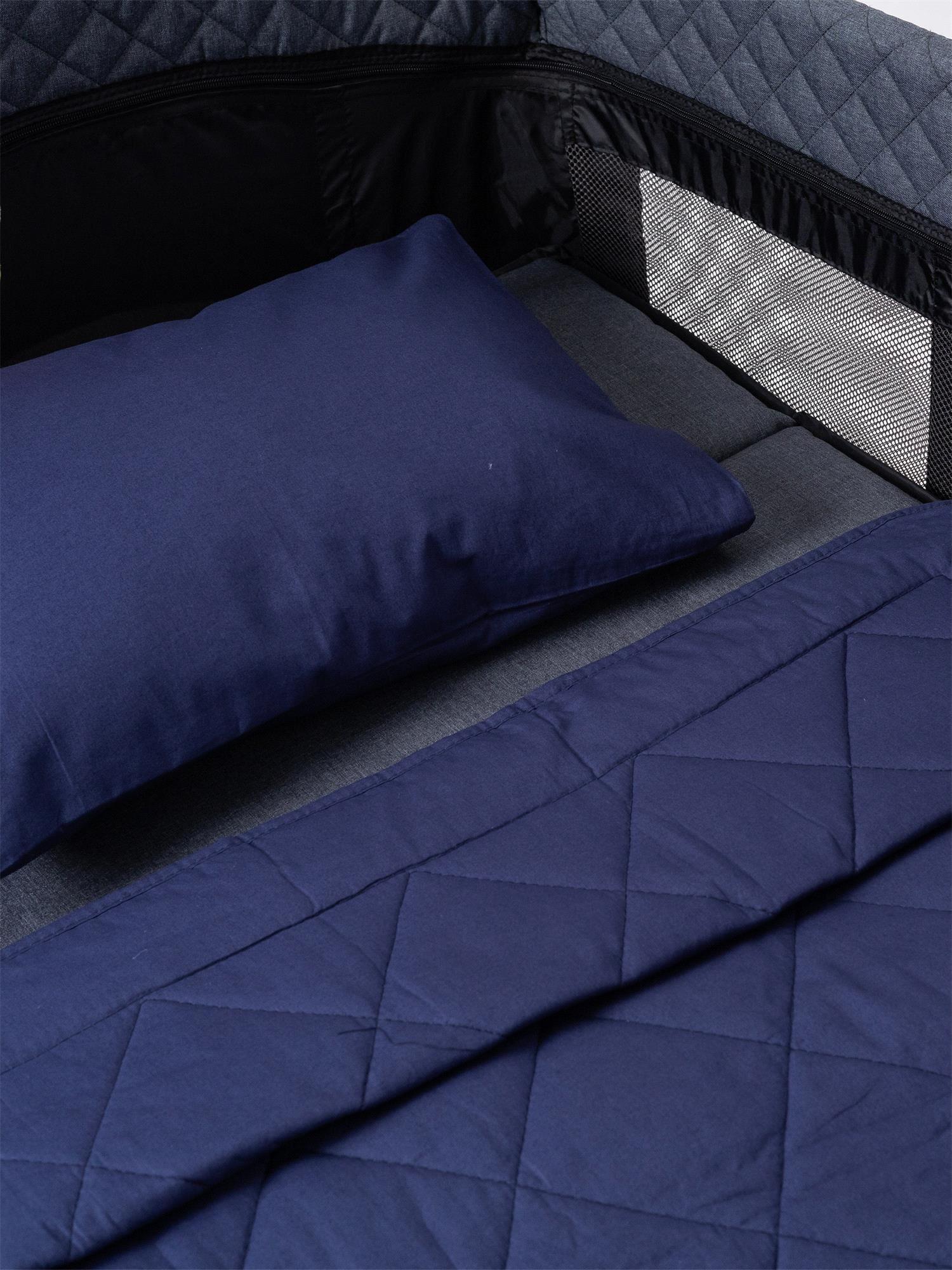 Tiffany Conform Kapitoneli Bebek Yatak Örtüsü Lacivert 971070