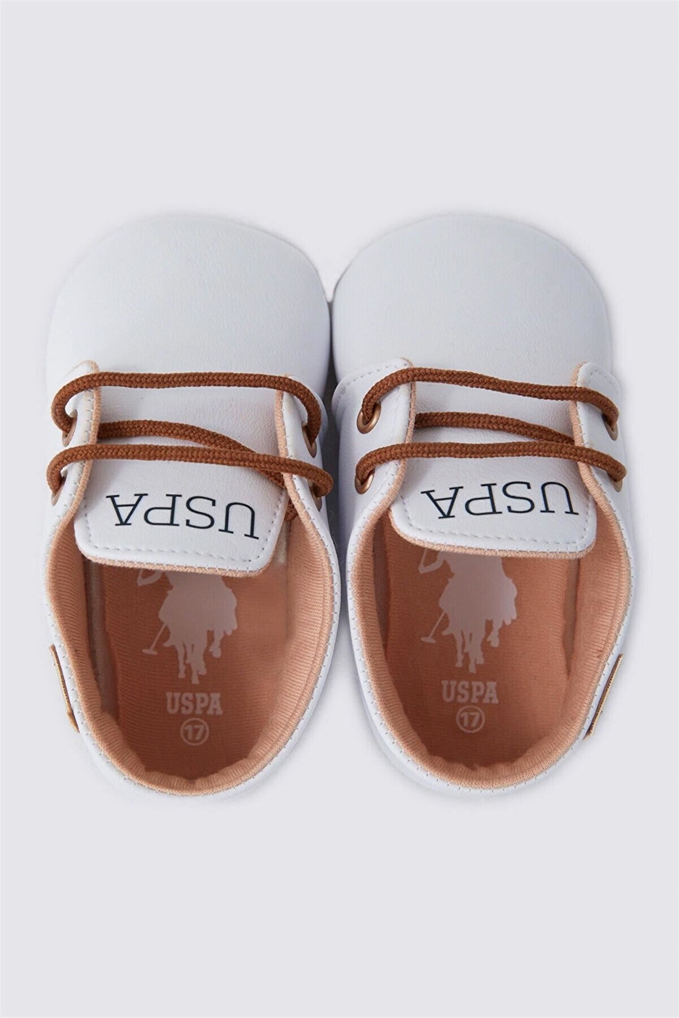 U.S. Polo Assn Erkek Bebek İlk Adım Günlük Ayakkabı Beyaz USB1302