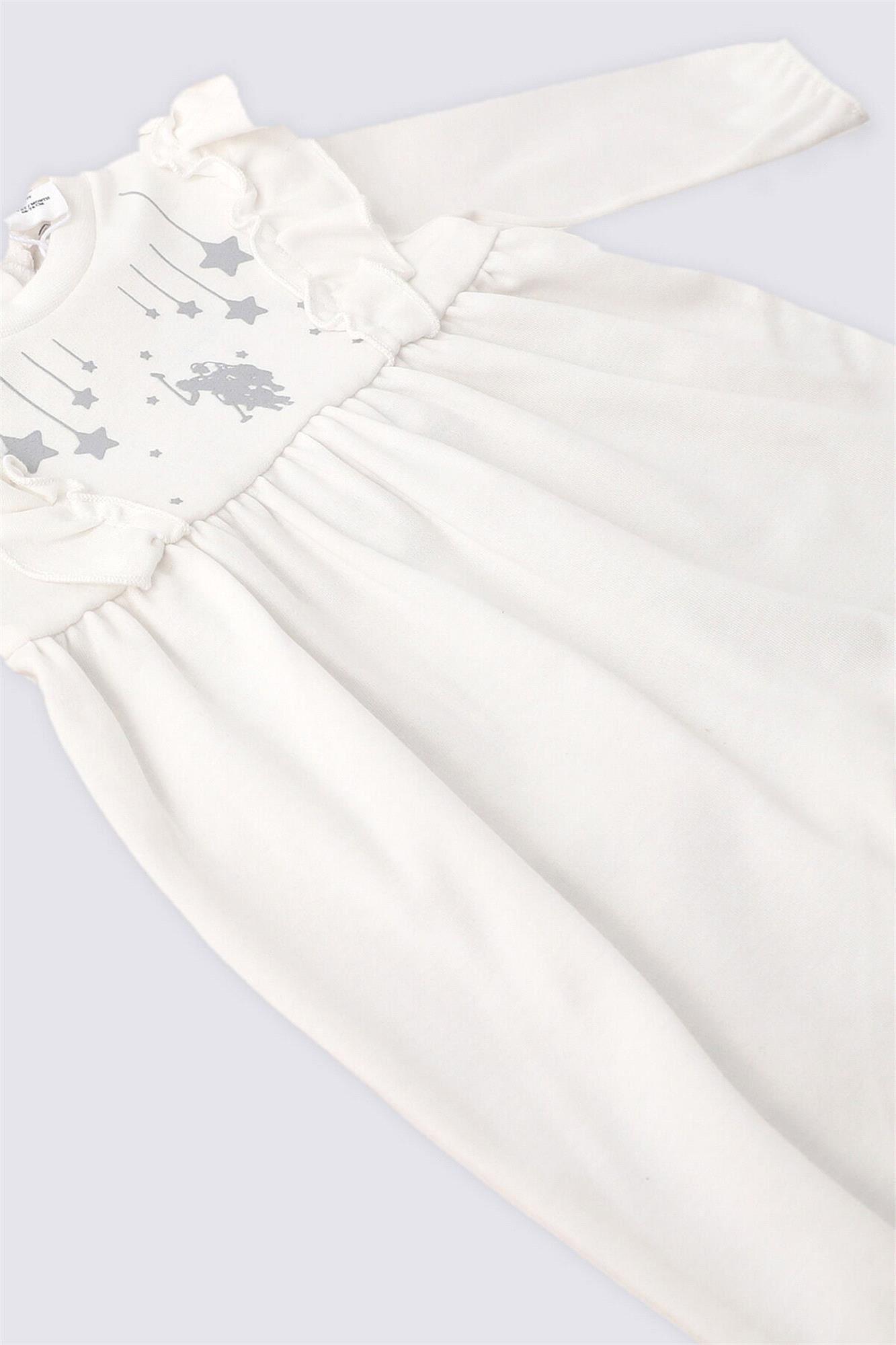 U.S. Polo Assn Kız Bebek 5'li Hastane Çıkış Seti USB1660