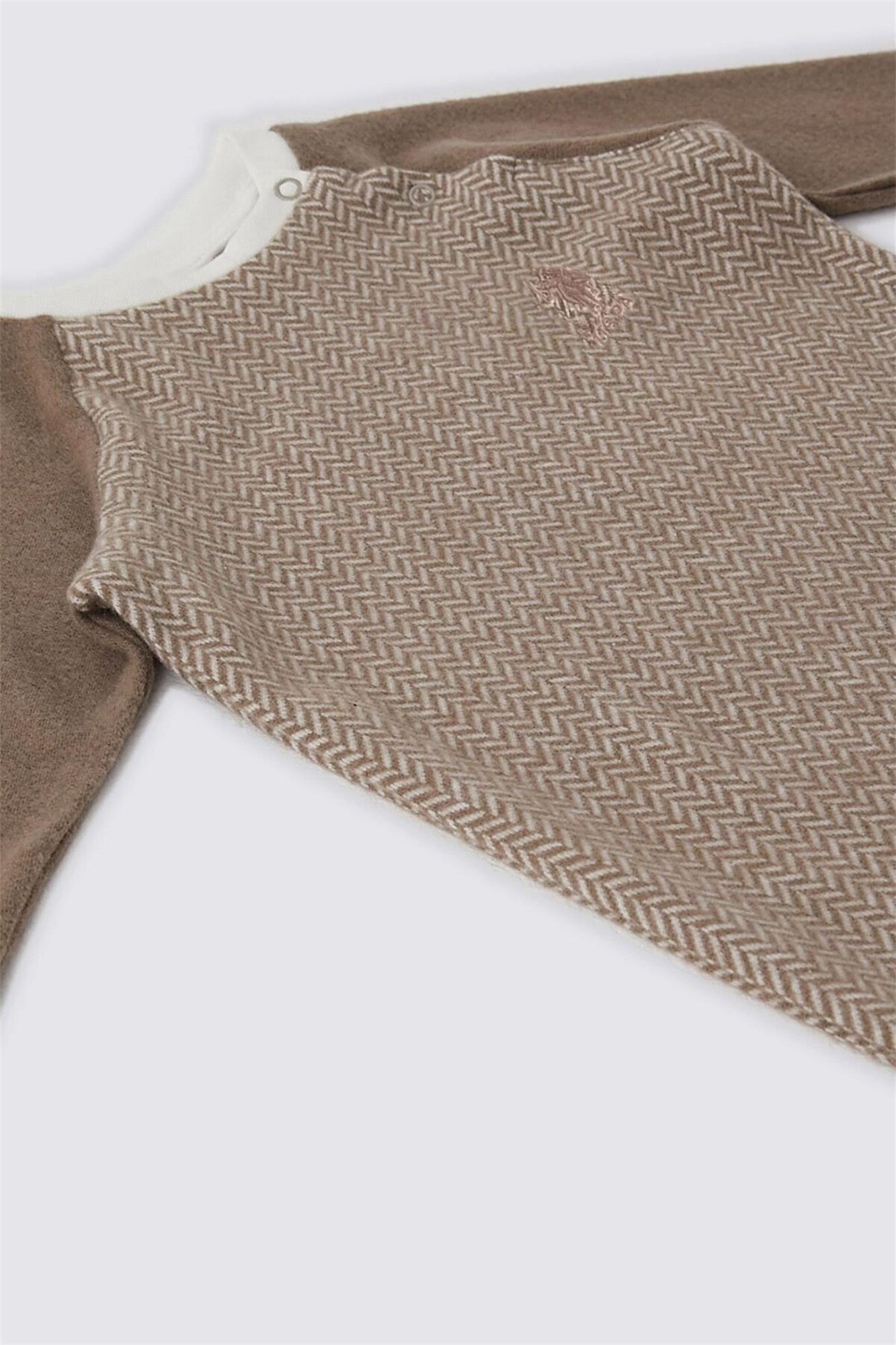 U.S. Polo Assn Bebek Patiksiz Tulum Kum USB1499