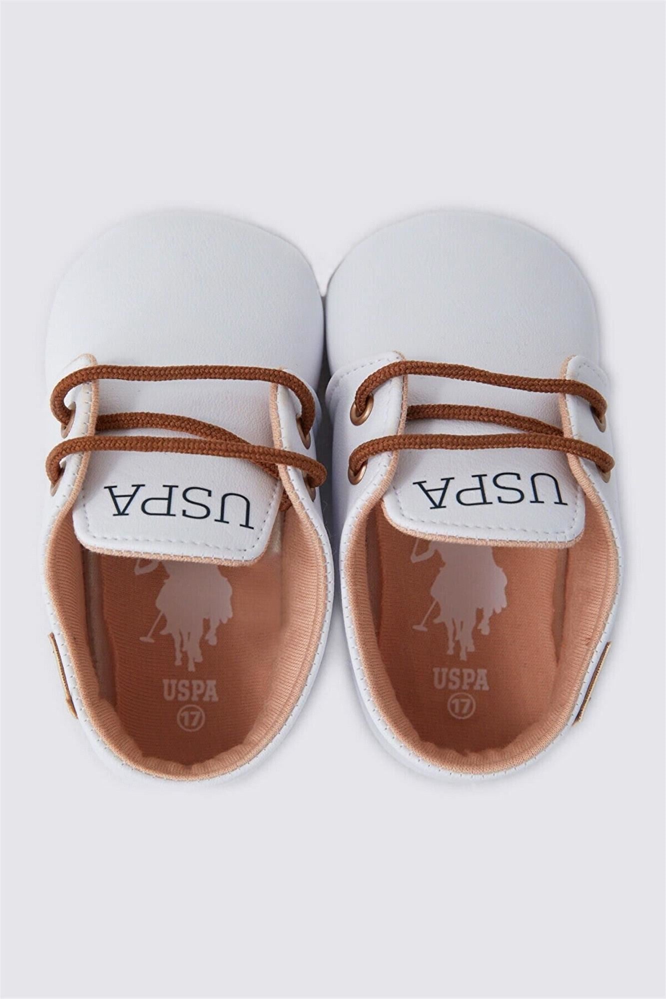 U.S. Polo Assn Erkek Bebek İlk Adım Günlük Ayakkabı Beyaz USB1302