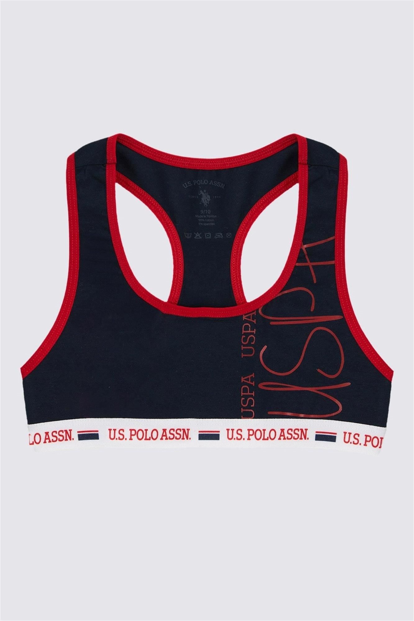 U.S. Polo Assn. Kız Çocuk 3'lü Bralet Takım Kırmızı US1681