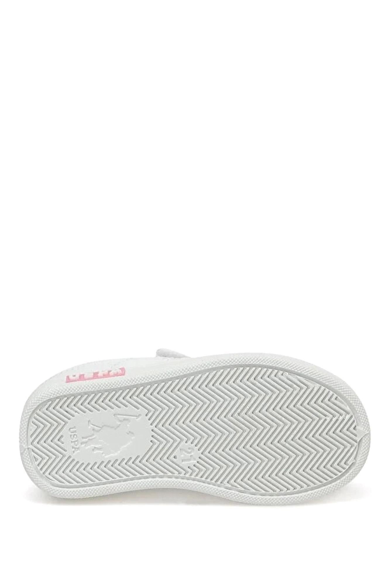 U.S. Polo Assn. Kız Çocuk Cameron Spor Ayakkabısı Beyaz/Neon Pembe A10134333816010