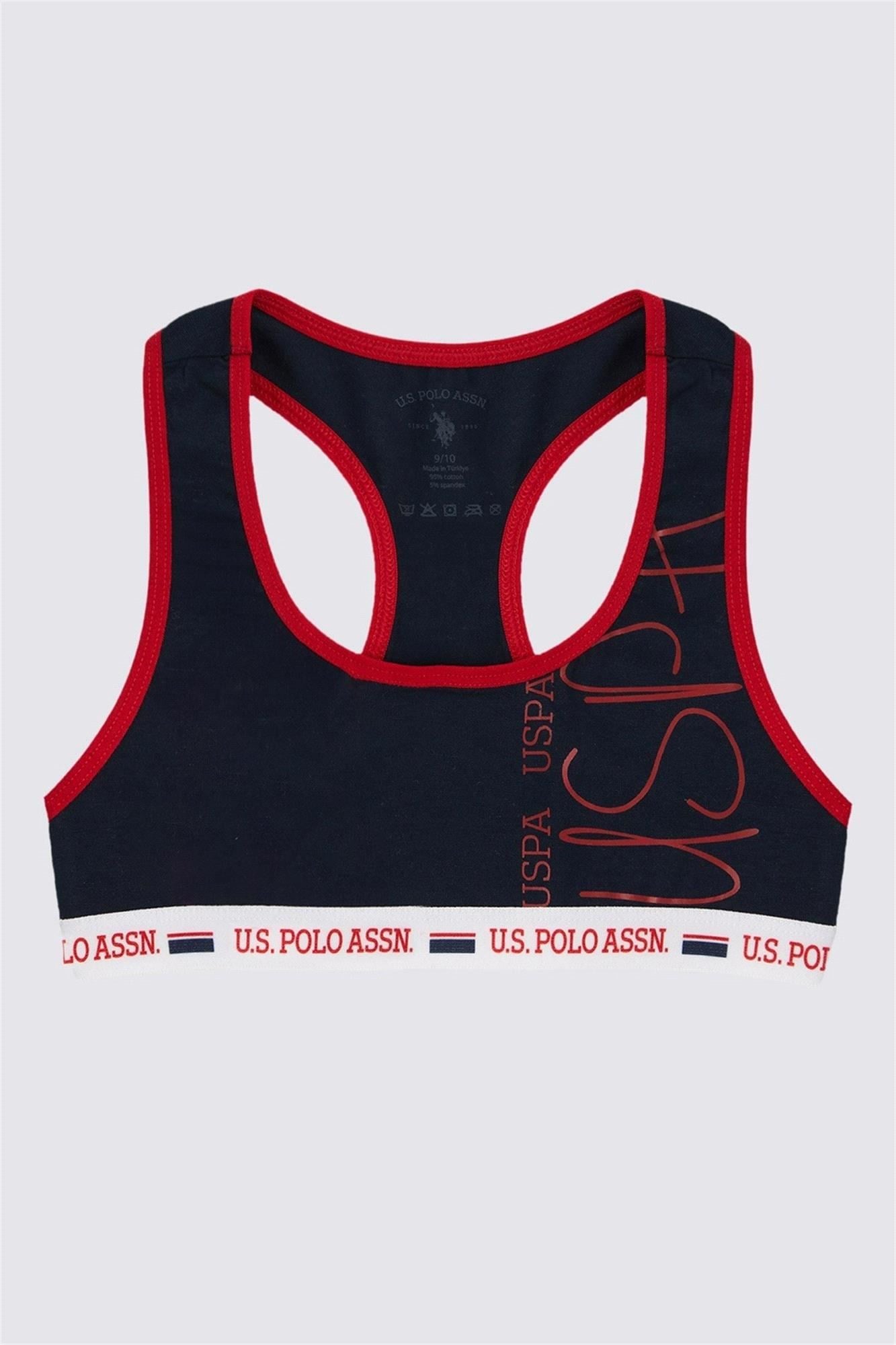 U.S. Polo Assn. Kız Çocuk 3'lü Bralet Takım Kırmızı US1681