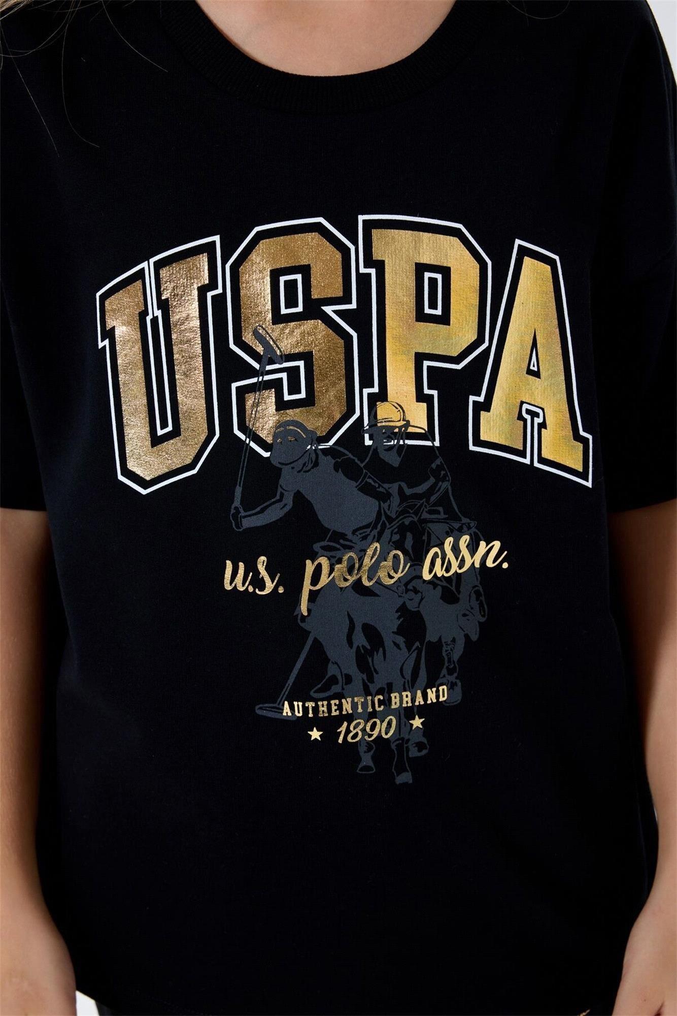 U.S. Polo Assn. Kız Çocuk Pijama Takımı Siyah US2509-G
