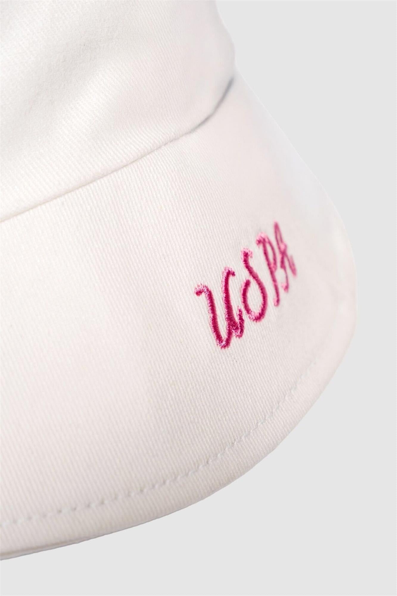 U.S. Polo Assn. Kız Bebek Şapka Beyaz USB3043