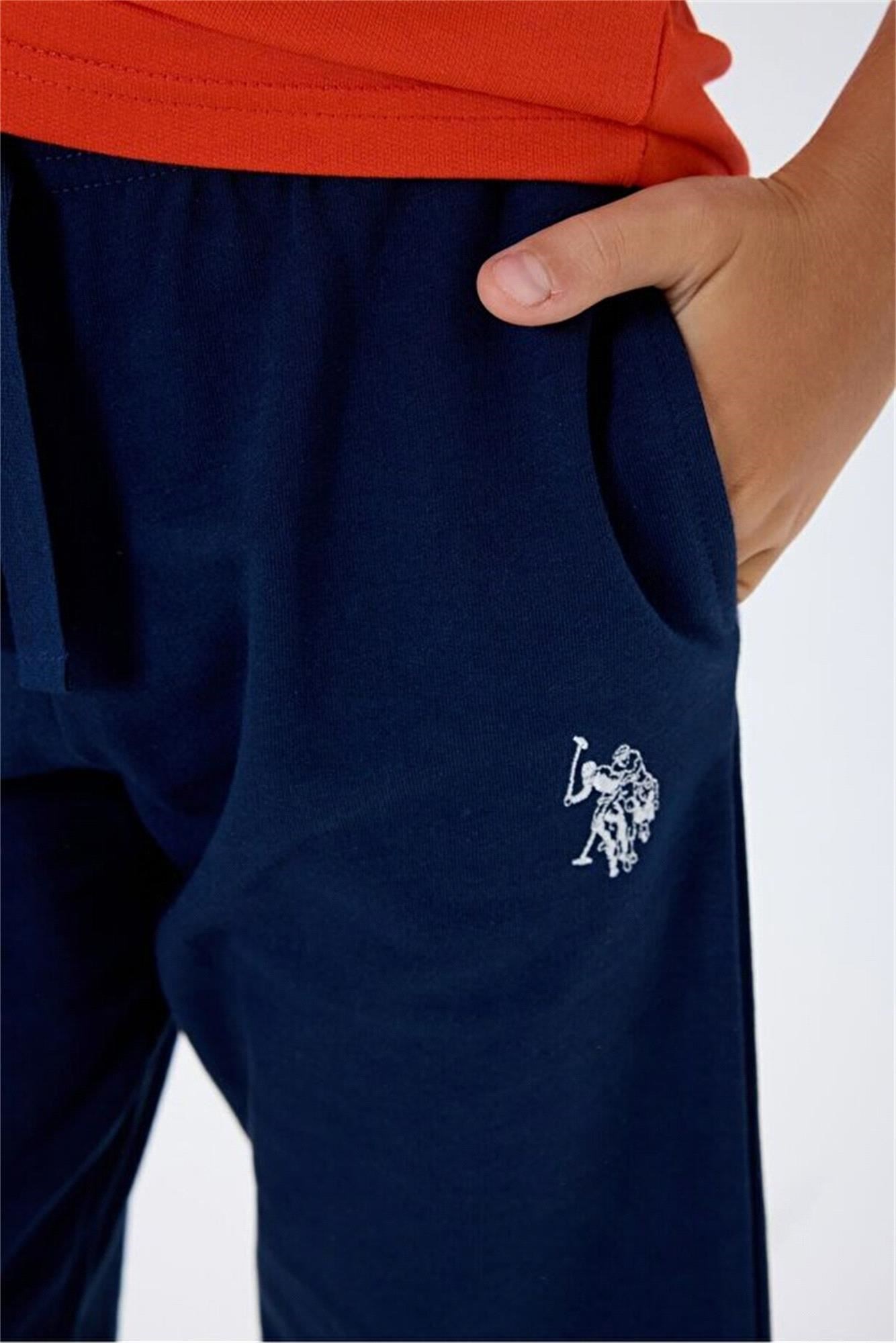 U.S. Polo Assn. Erkek Çocuk Bermuda Takım Kırmızı USB2433-G
