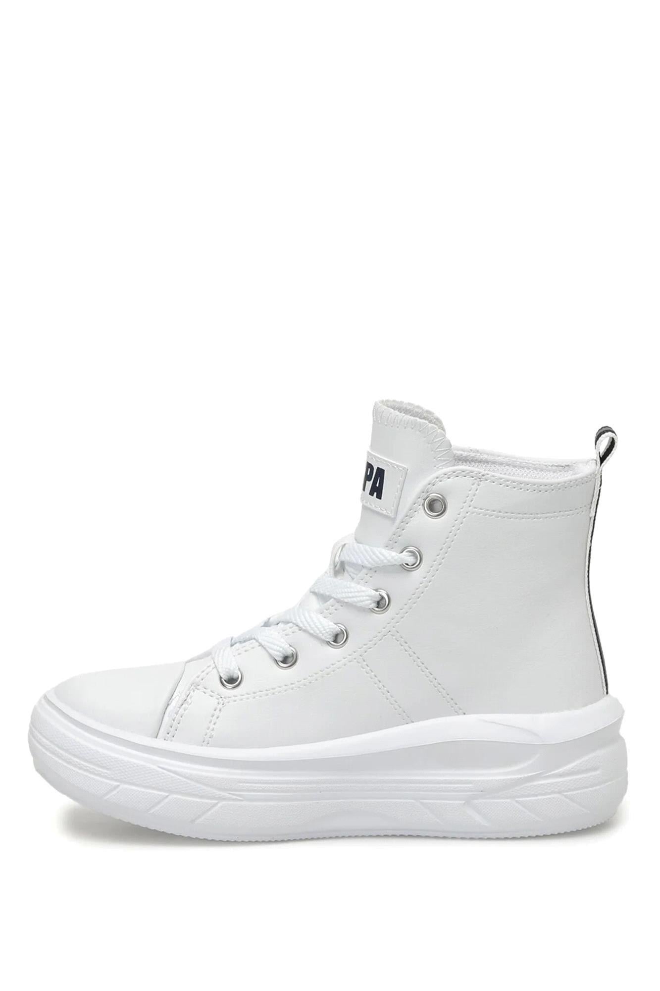 U.S. Polo Assn. Kız Çocuk Clementine JR PU 3PR Spor Ayakkabı Beyaz 101390022