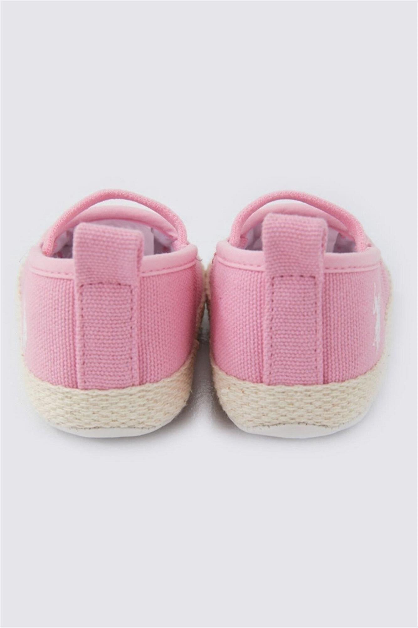 U.S. Polo Assn. Kız Bebek İlk Adım Babet Ayakkabı Panama Pembe USB1307