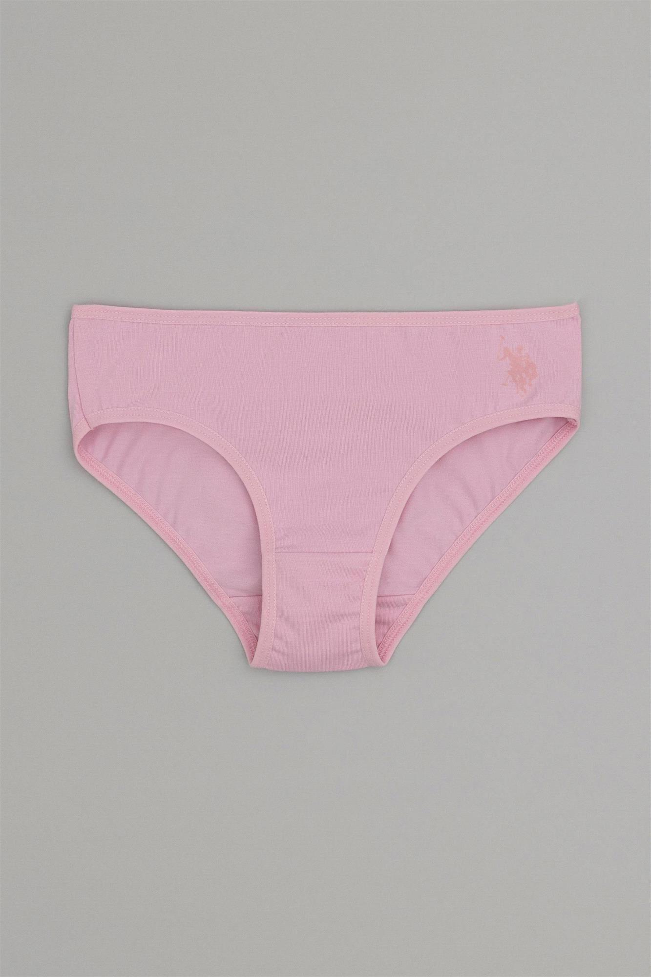 U.S. Polo Assn. Kız Çocuk 3'lü Slip Külot Set Açık Nil US1678