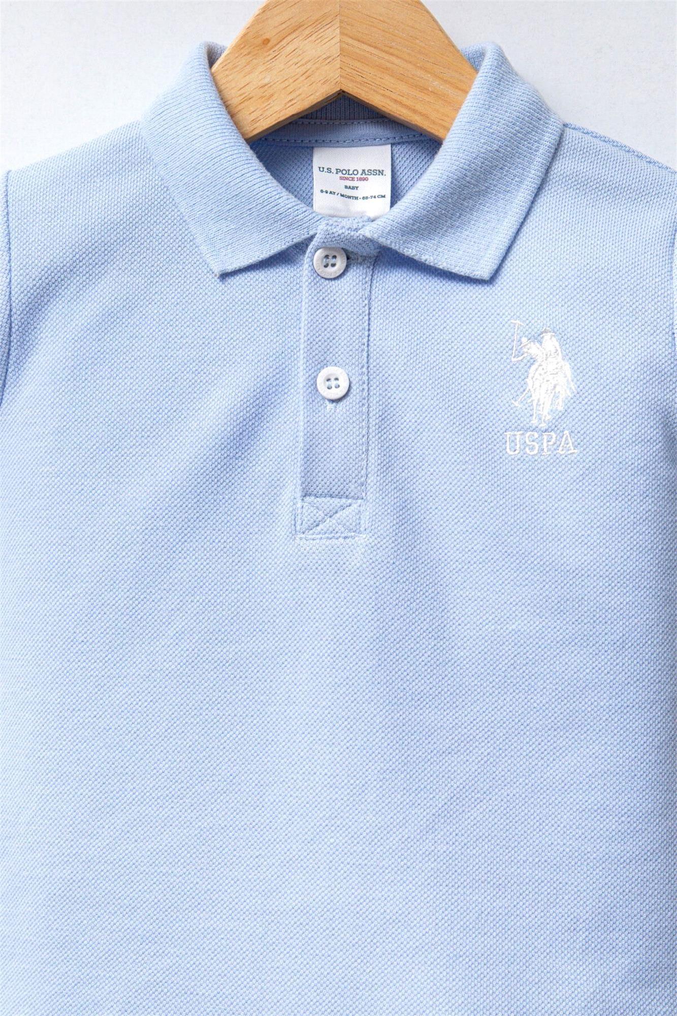 U.S. Polo Assn. Erkek Bebek Tişört Pantolon Takım Beyaz USB2332