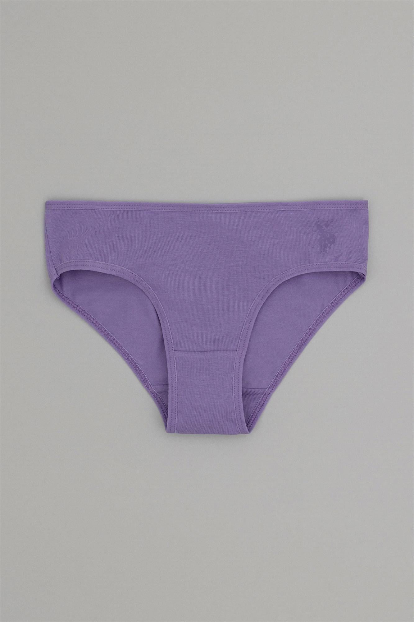 U.S. Polo Assn. Kız Çocuk 3'lü Slip Külot Set Açık Nil US1678
