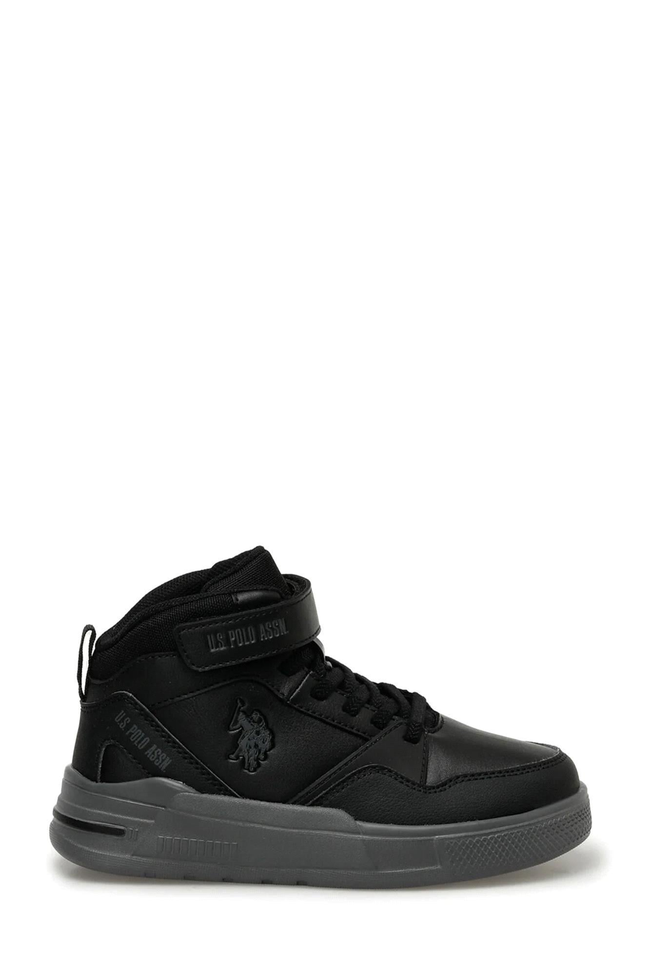 U.S. Polo Assn. Erkek Çocuk Sparta JR 3PR High Sneaker Siyah 101392191