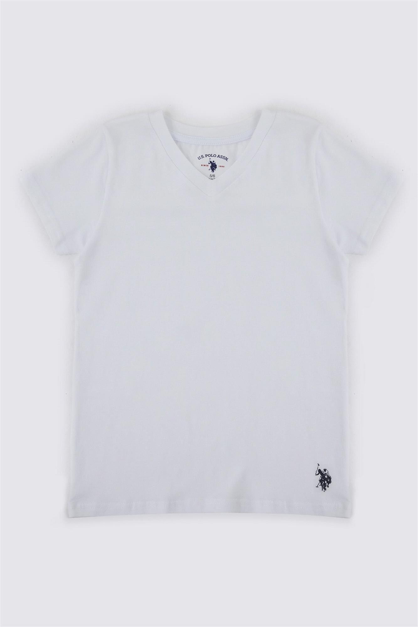 U.S. Polo Assn. Erkek Çocuk Solid Colora Atlet Beyaz US1381