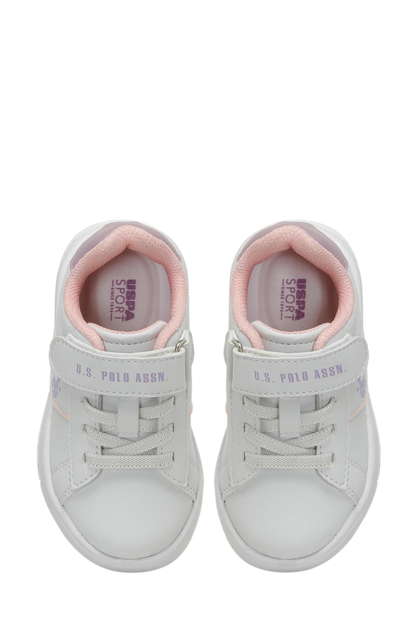 U.S. Polo Assn. Kız Bebek TRAVIS JR 4PR Spor Ayakkabı Beyaz Pembe 101884838