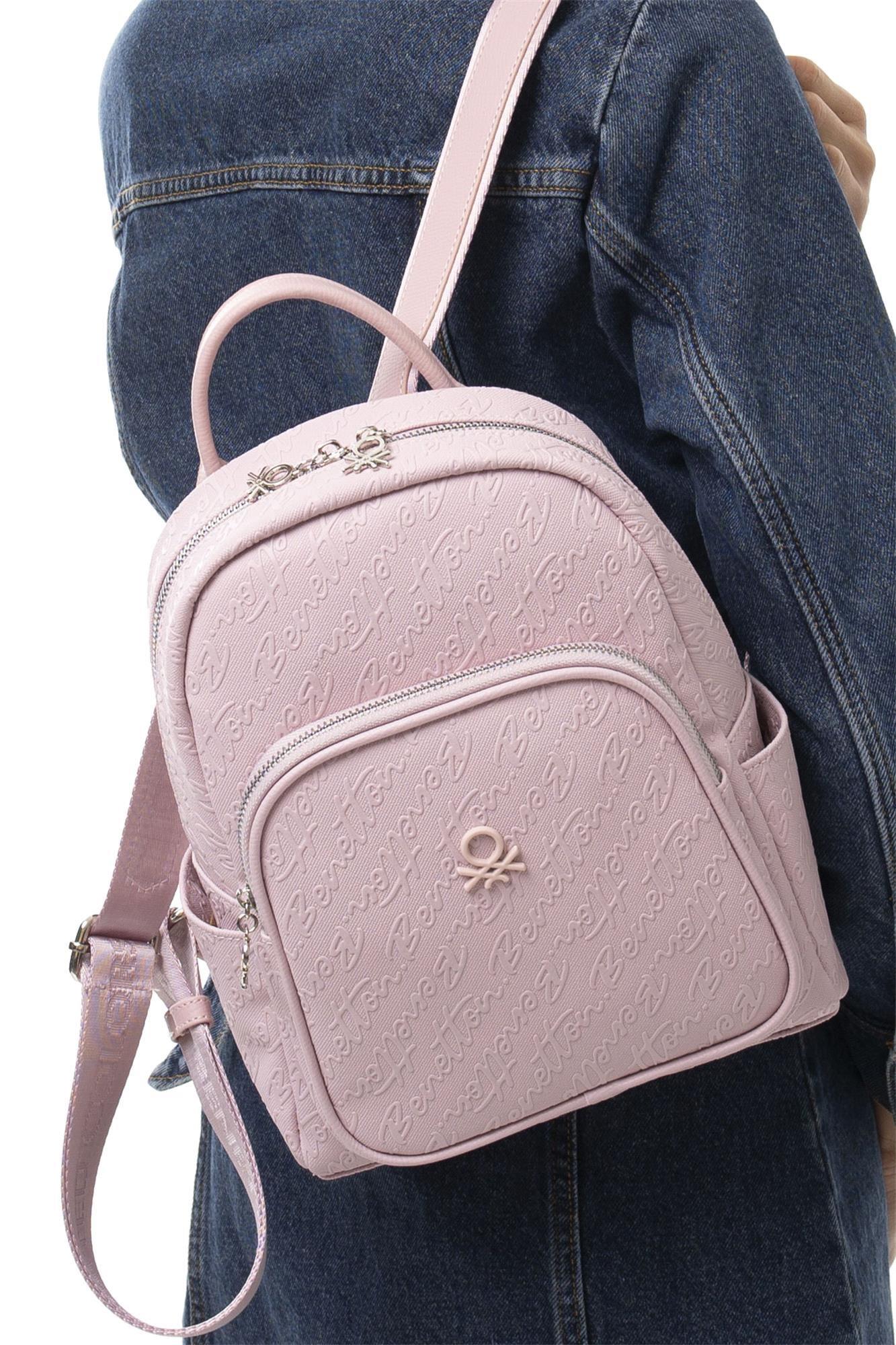 United Colors Of Benetton Kadın Sırt Çantası Pembe BNT-1064