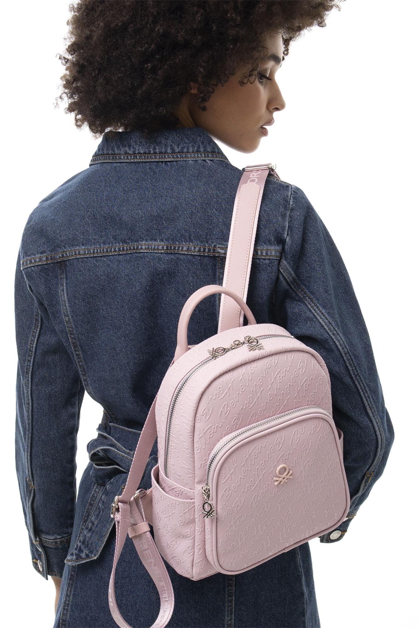 United Colors Of Benetton Kadın Sırt Çantası Pembe BNT-1064