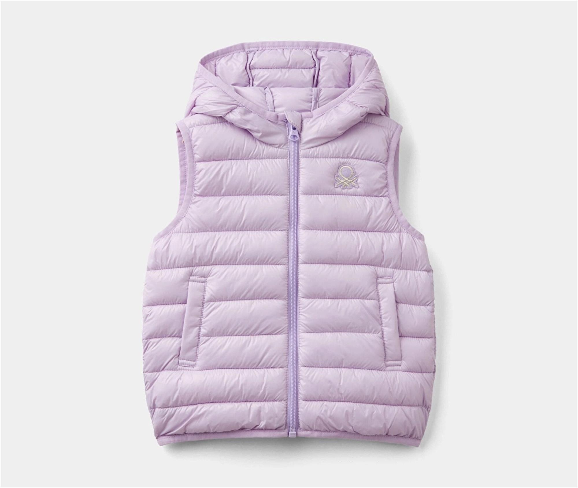 United Colors Of Benetton Kız Bebek Çocuk Yelek Lila 21INGJ005