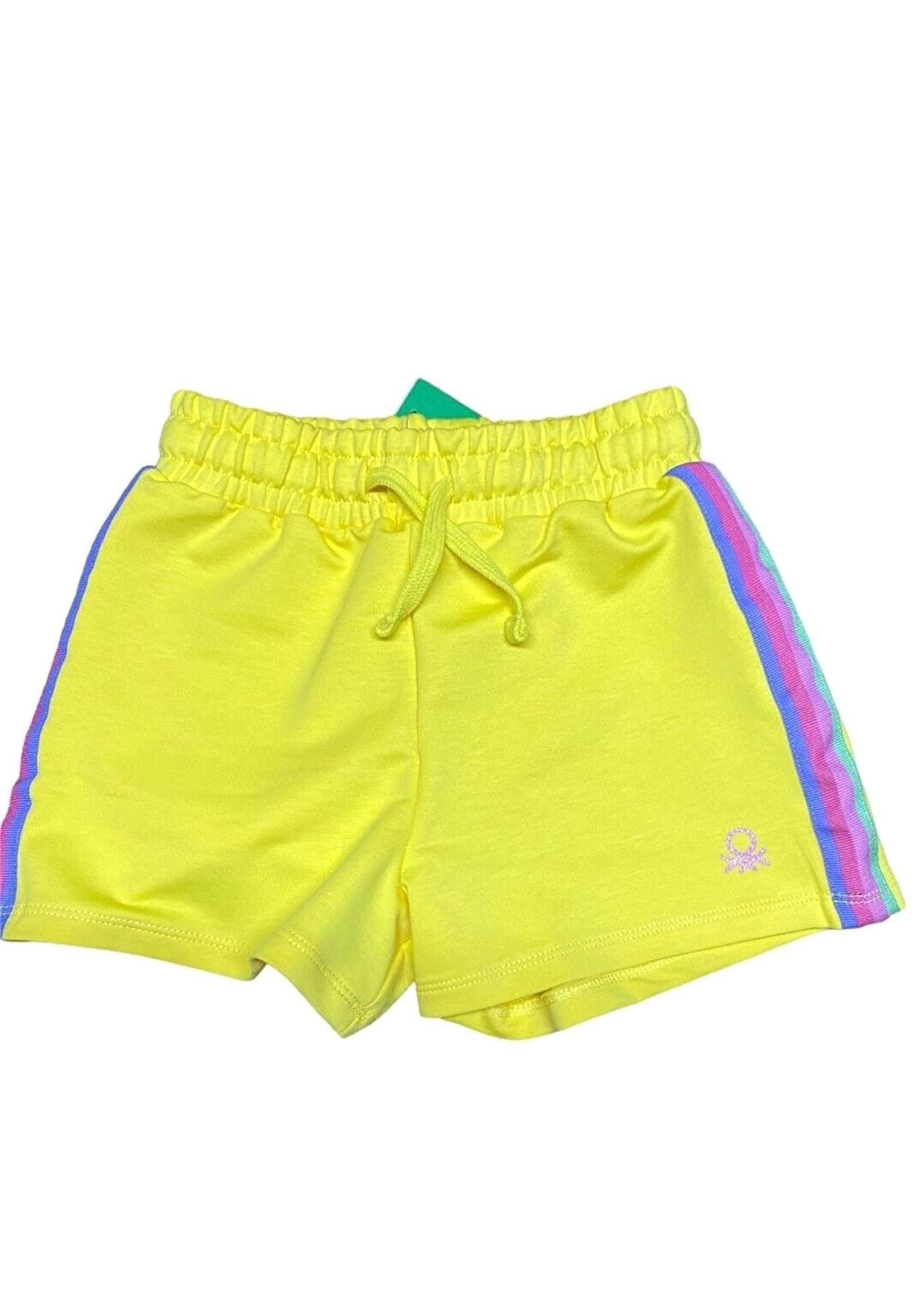 United Colors Of Benetton Kız Çocuk Şort Sarı G21291