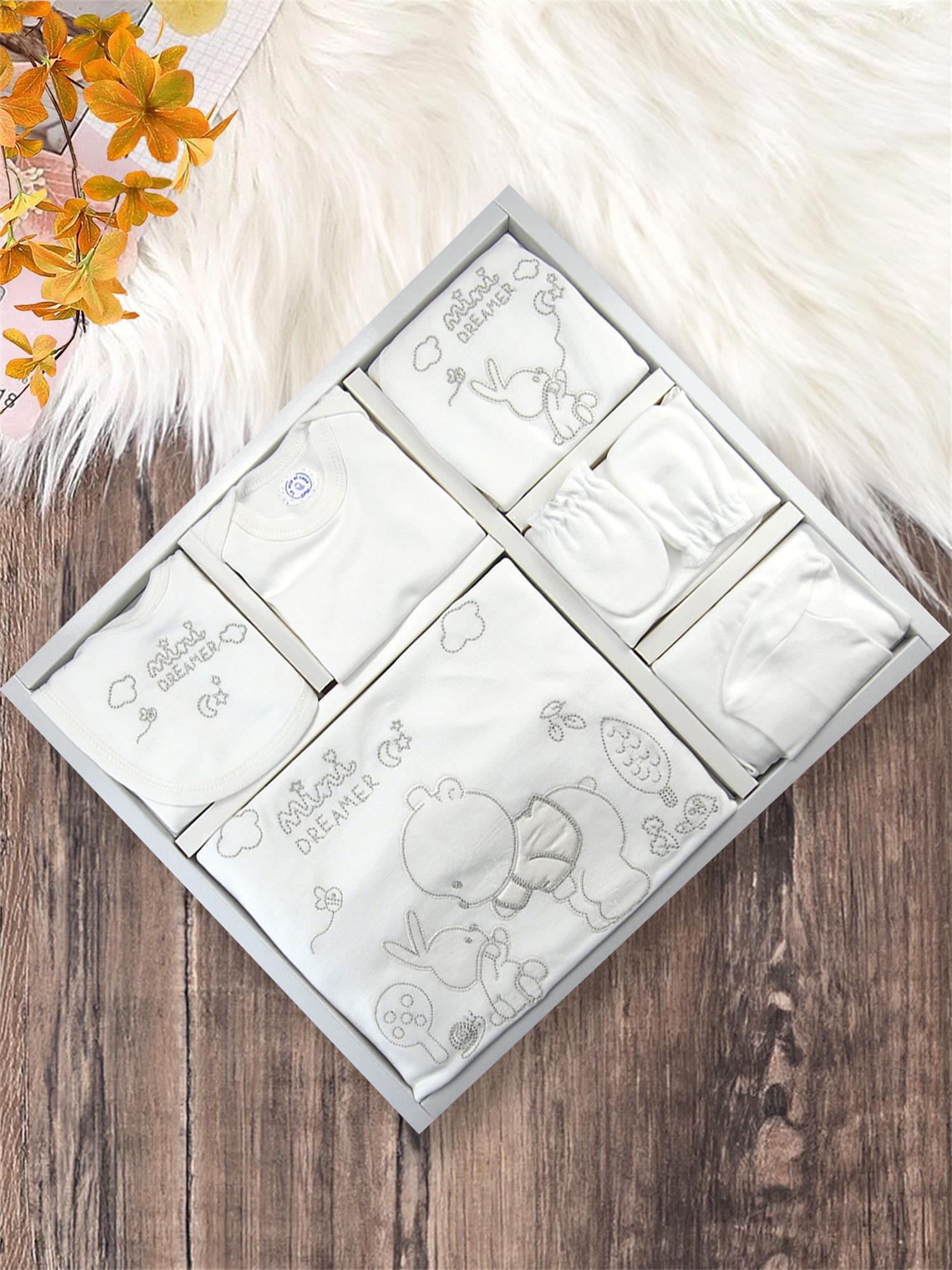 Zıpır Kız Bebek Rüyacı Bebek 10'lu Hastane Çıkış Seti Ekru 508