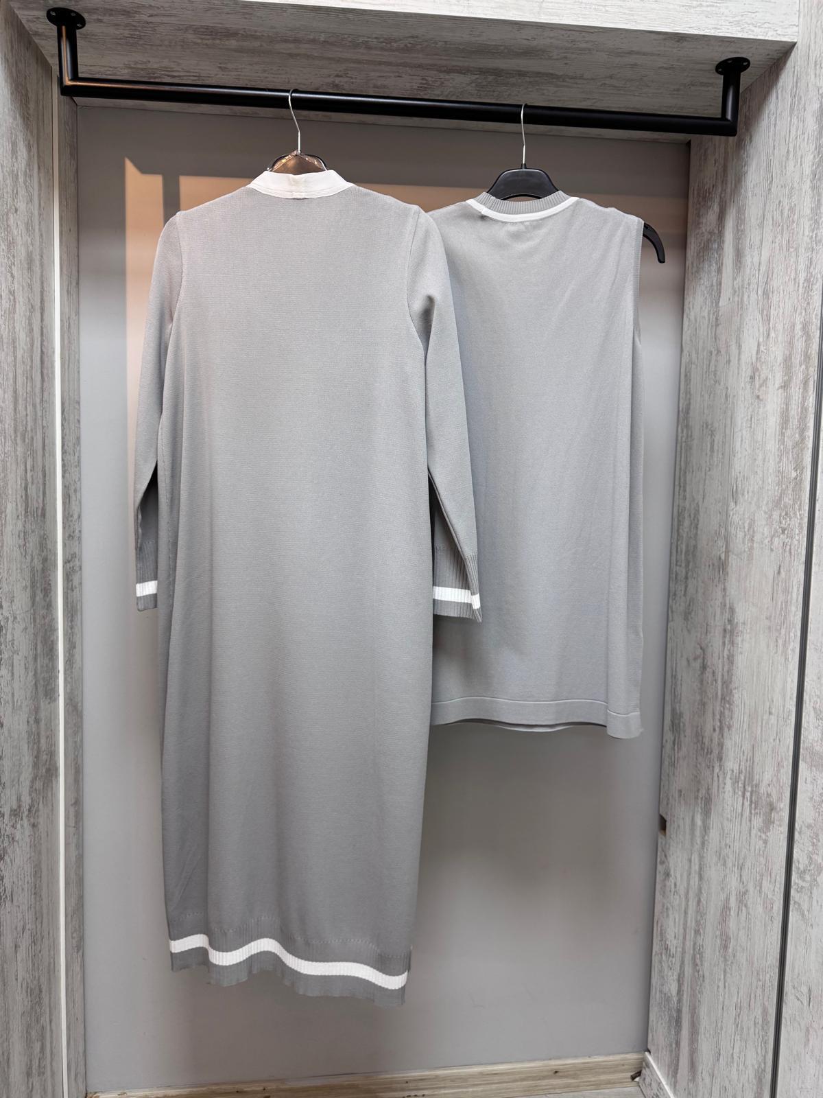 Missdalida 0003 Grey İçli Dışlı Merserize Takım