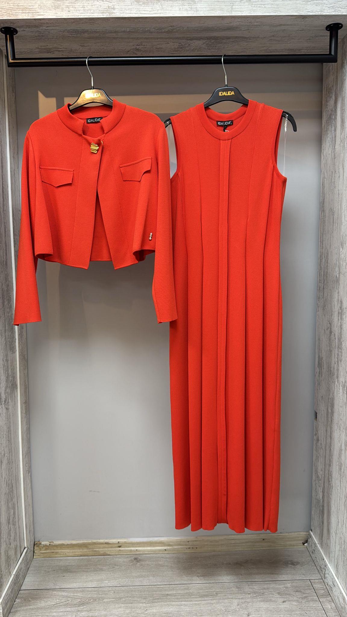 Missdalida 0003 Red Merserize Elbise