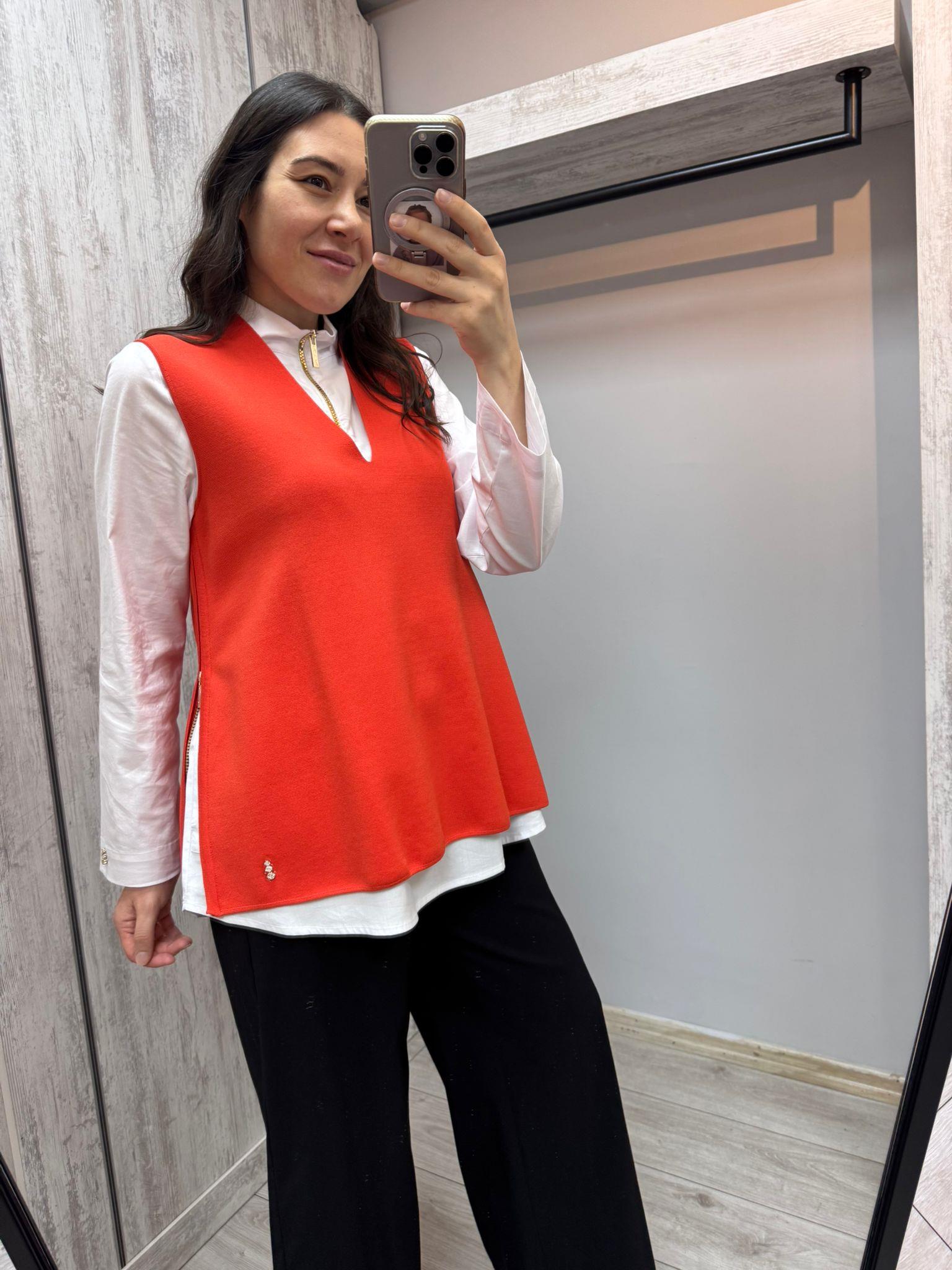 Missdalida 25PF-6017 Red Merserize Süveter