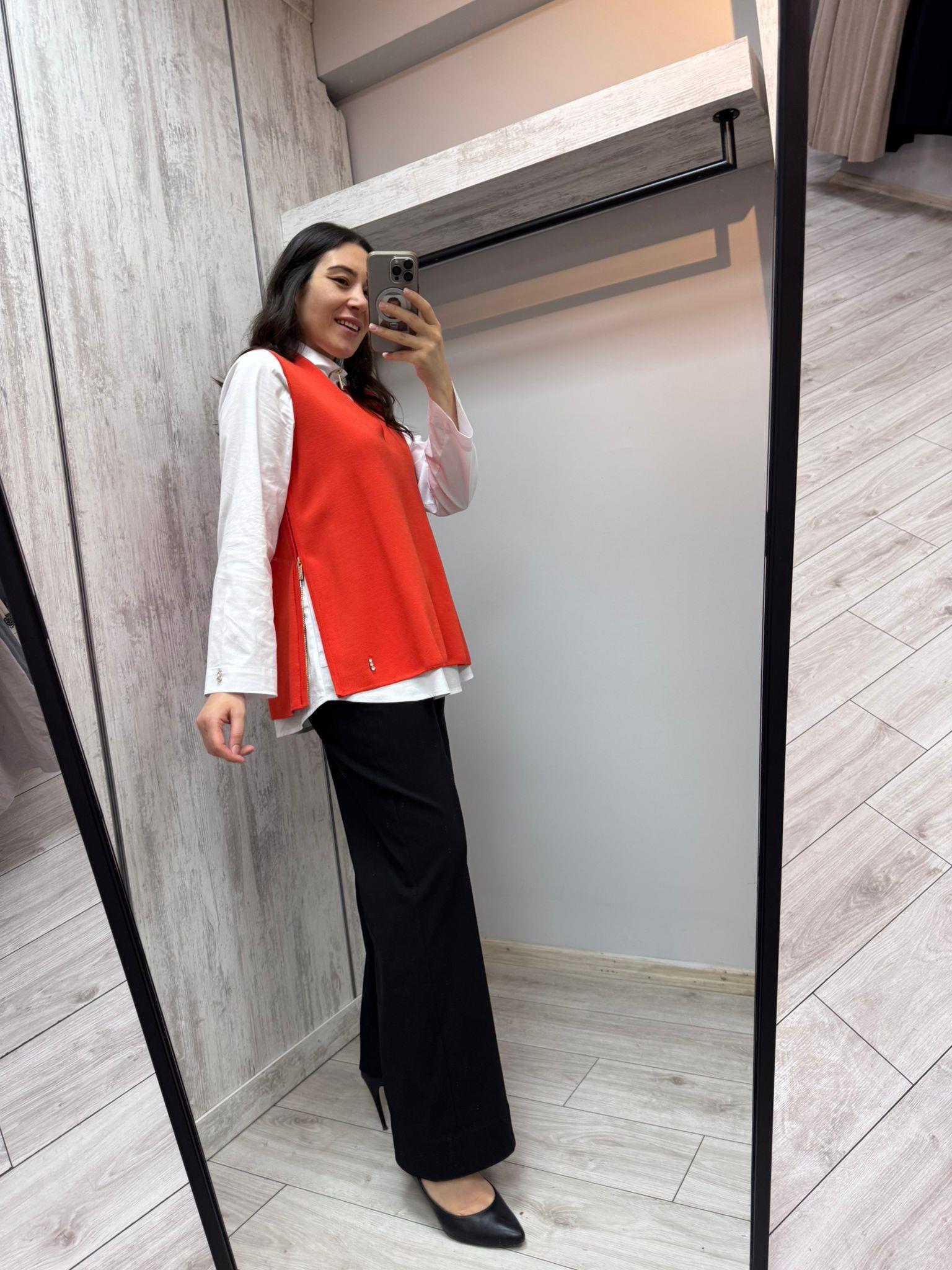 Missdalida 25PF-6017 Red Merserize Süveter