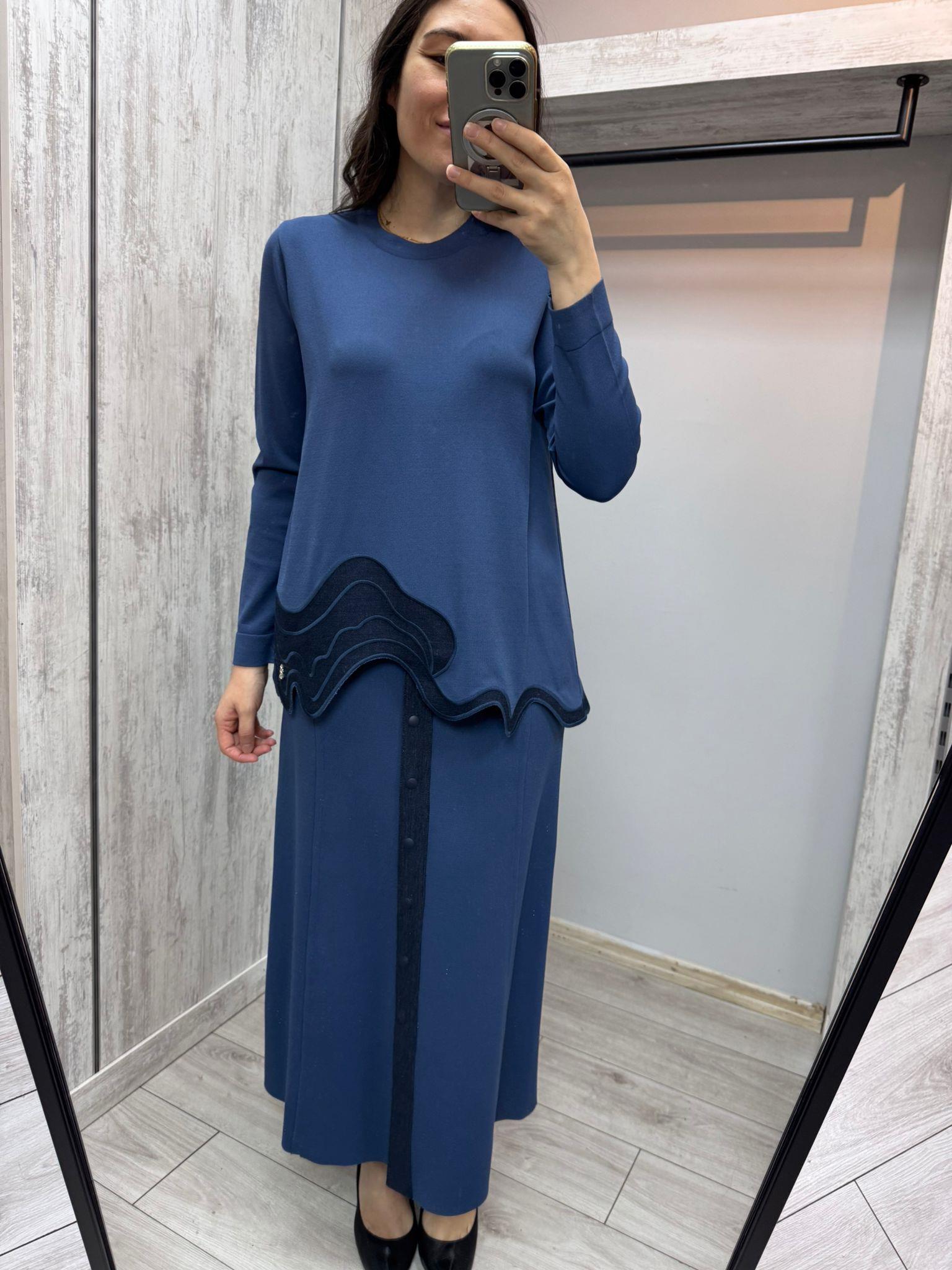 Missdalida 25PF-6020 İndigo Merserize Bluz