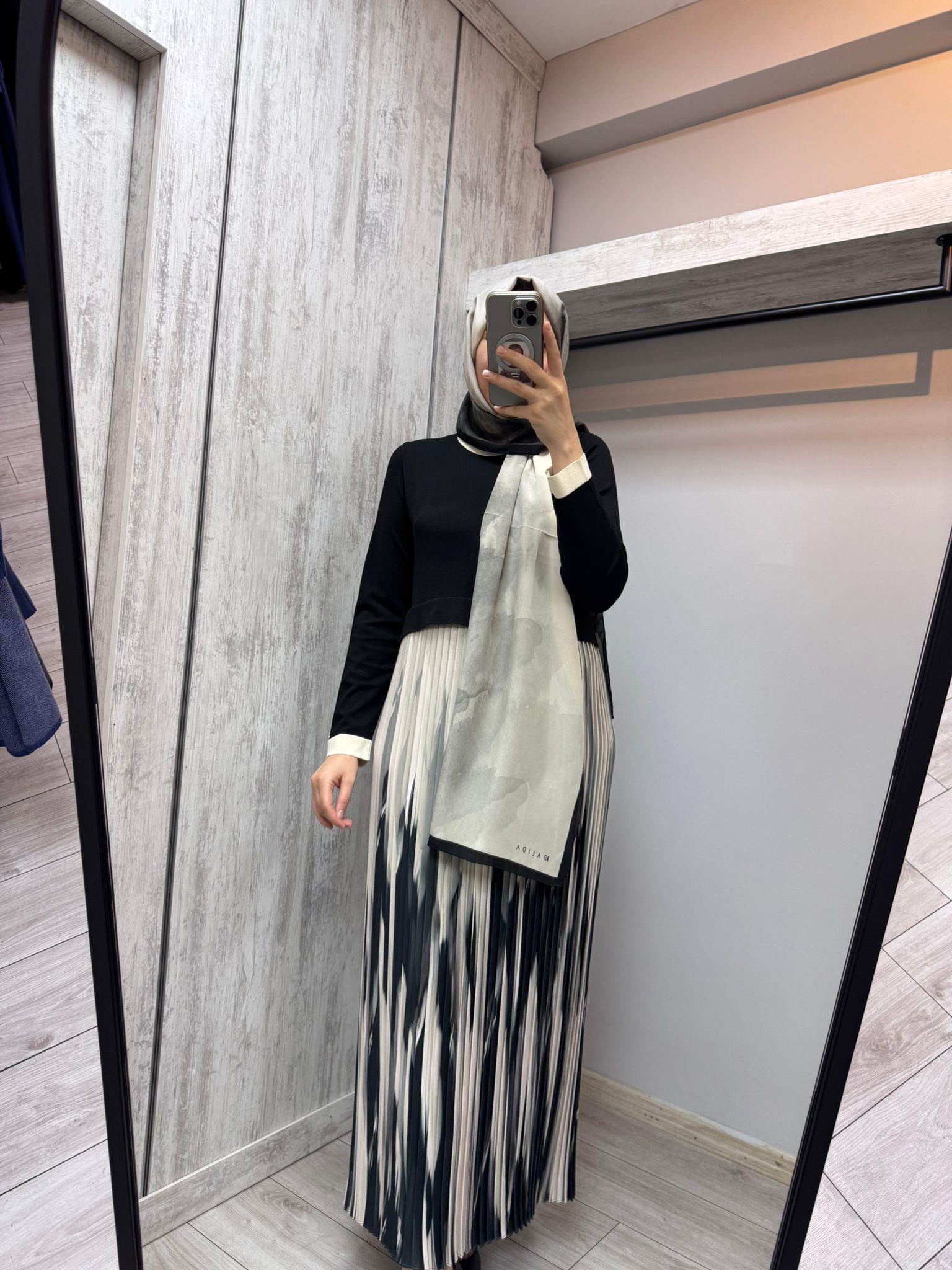 Missdalida 4013 Black Elbise