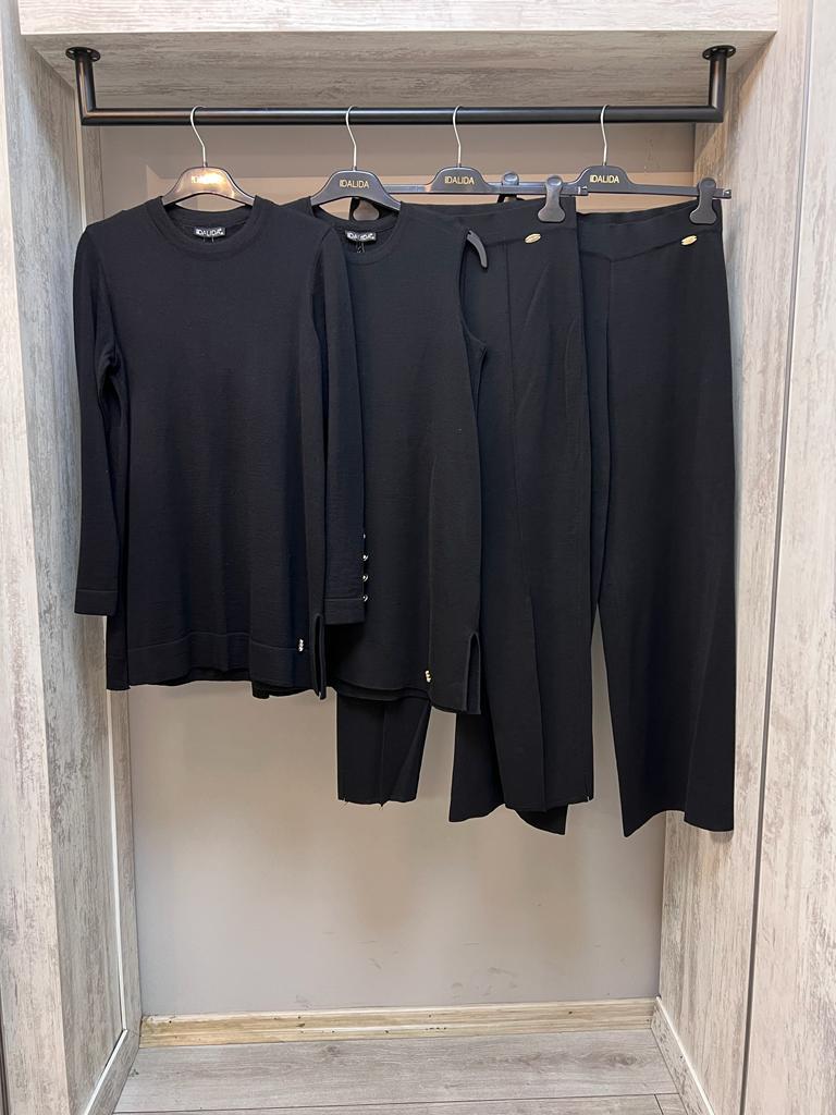 MissDalida 6000 Black Triko Tunik