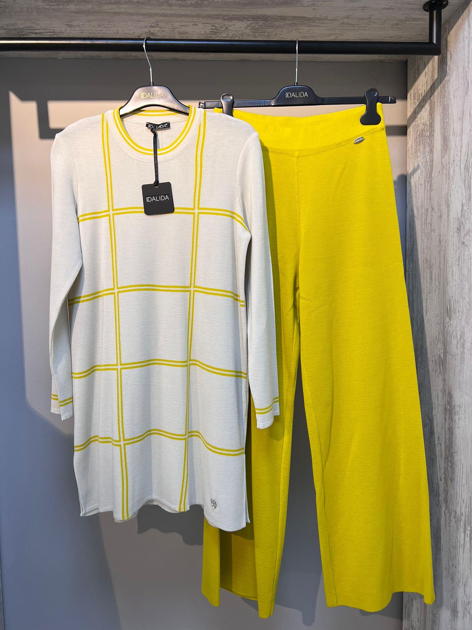 MissDalida 6003 Yellow Triko Tunik