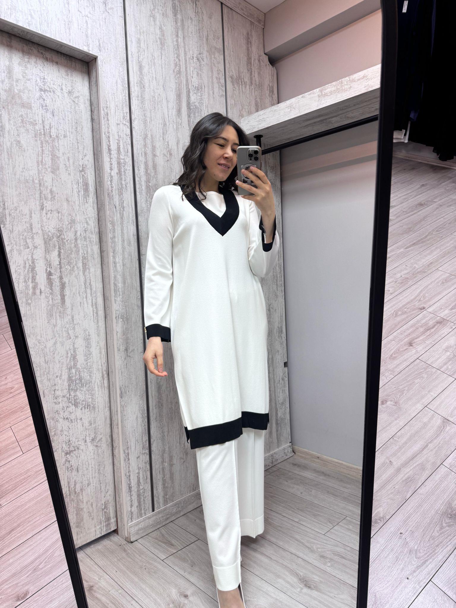 Missdalida 6006 Ecru Merserize Tunik
