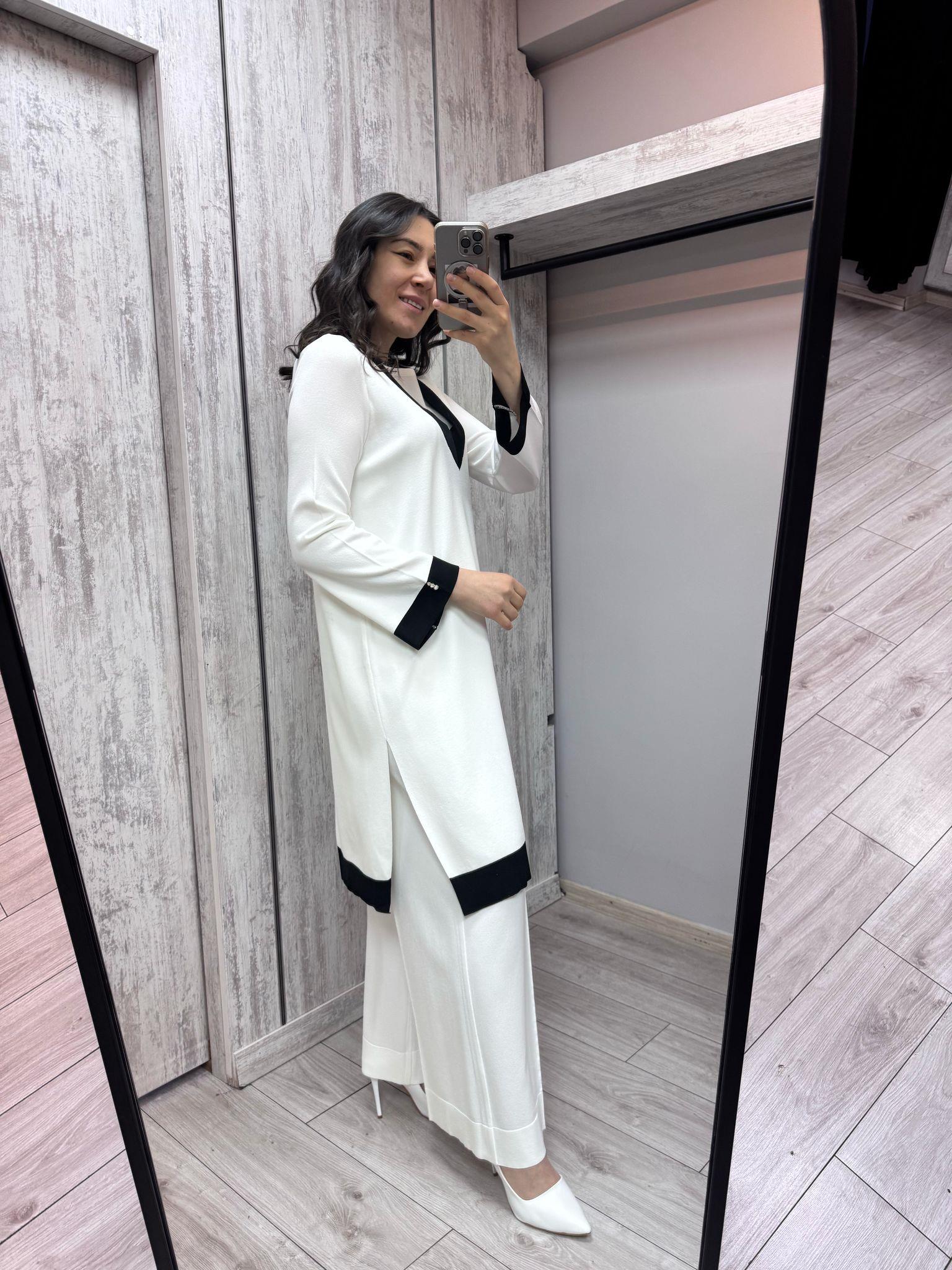 Missdalida 6006 Ecru Merserize Tunik