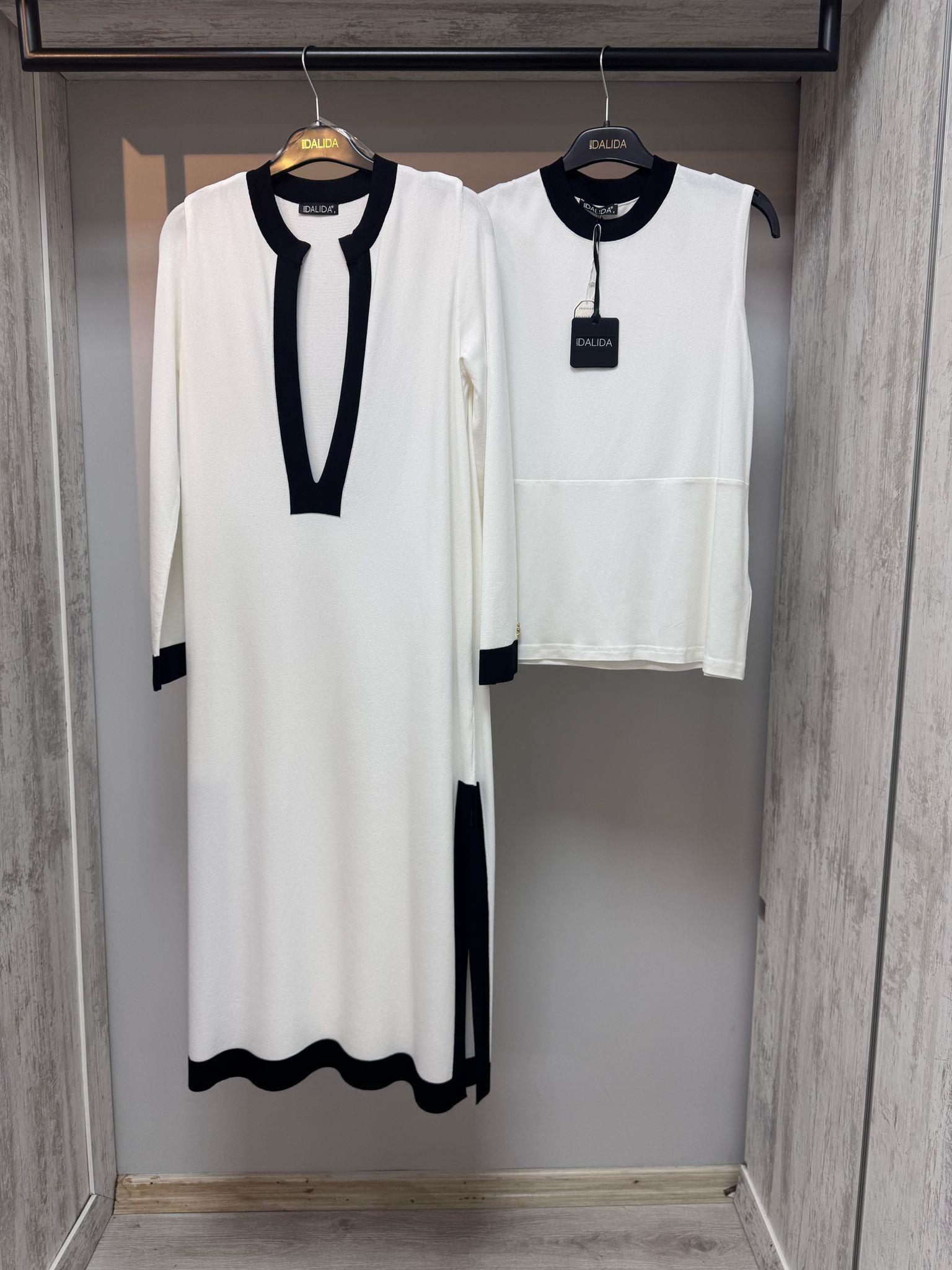 Missdalida 6007 Ecru Merserize Tunik